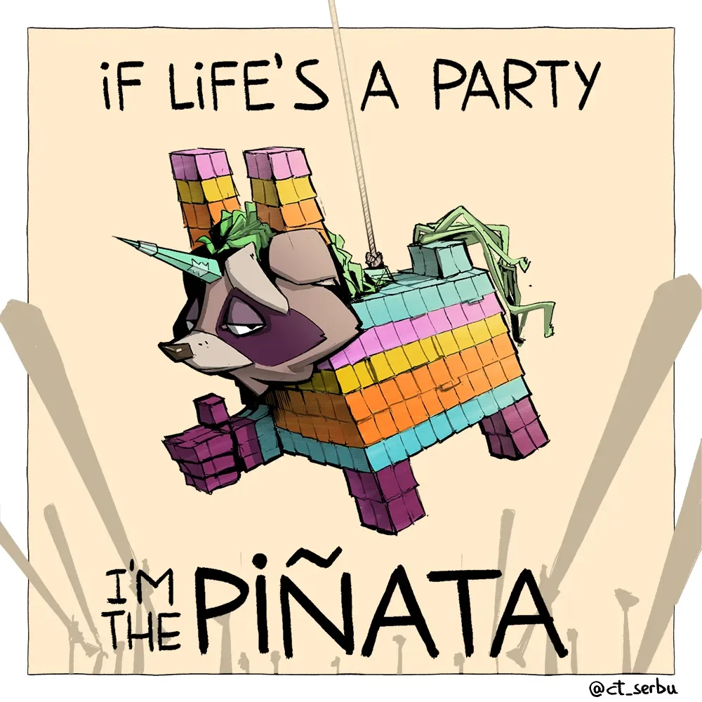 Comic about how tough life is.