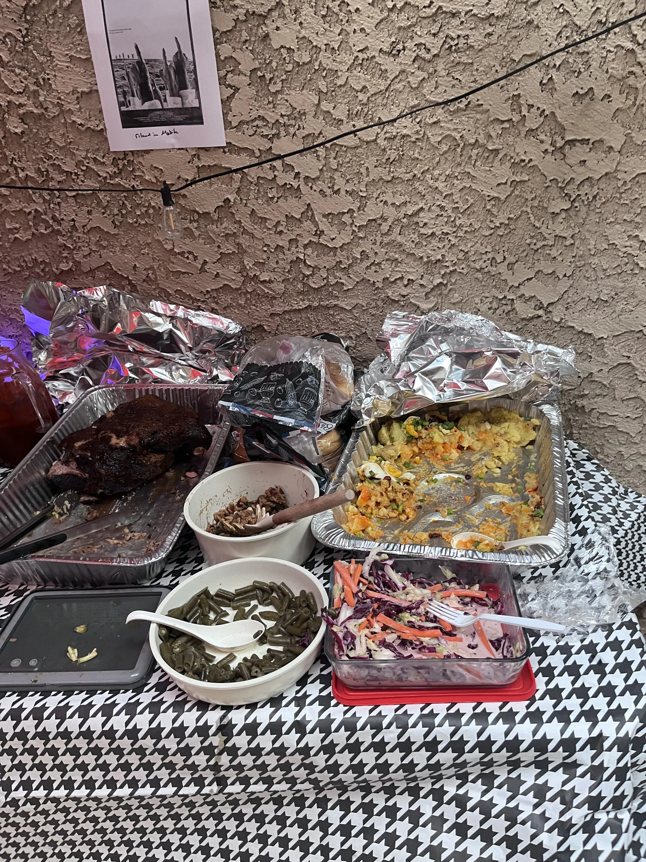 Potluck in progress!