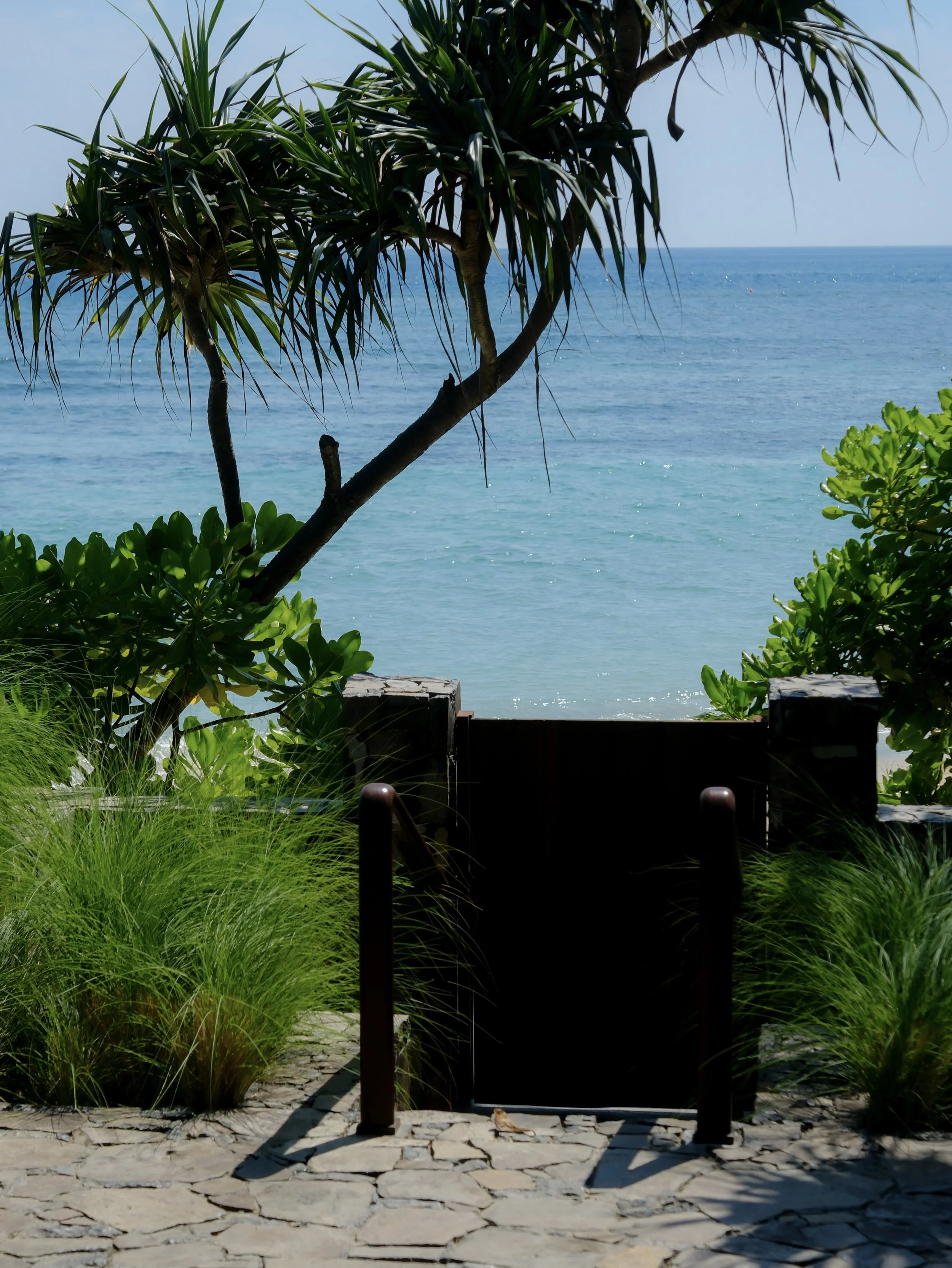 The Sira Lombok private beach access. 
