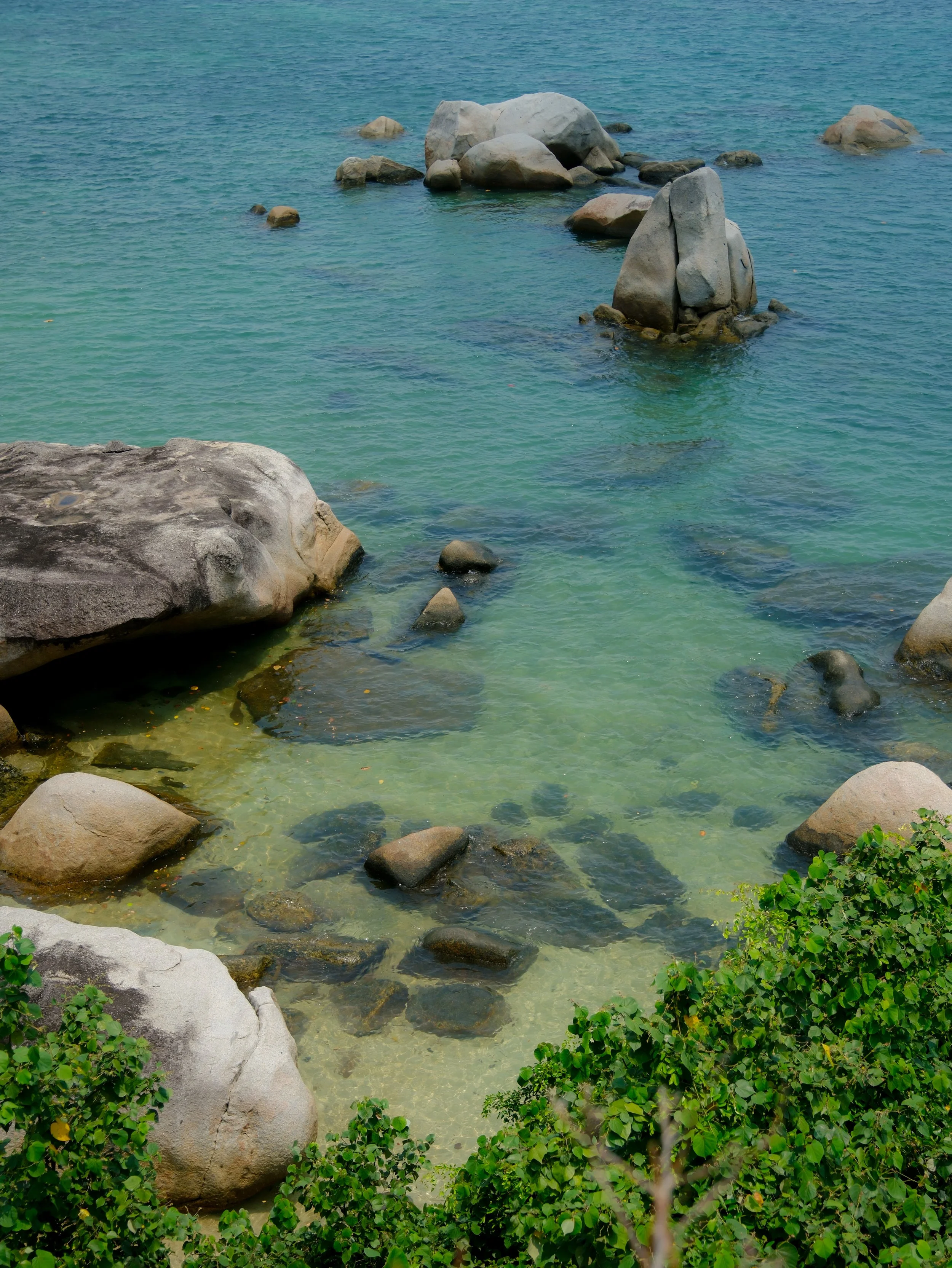 Banyan Tree Bintan rocky beach.
