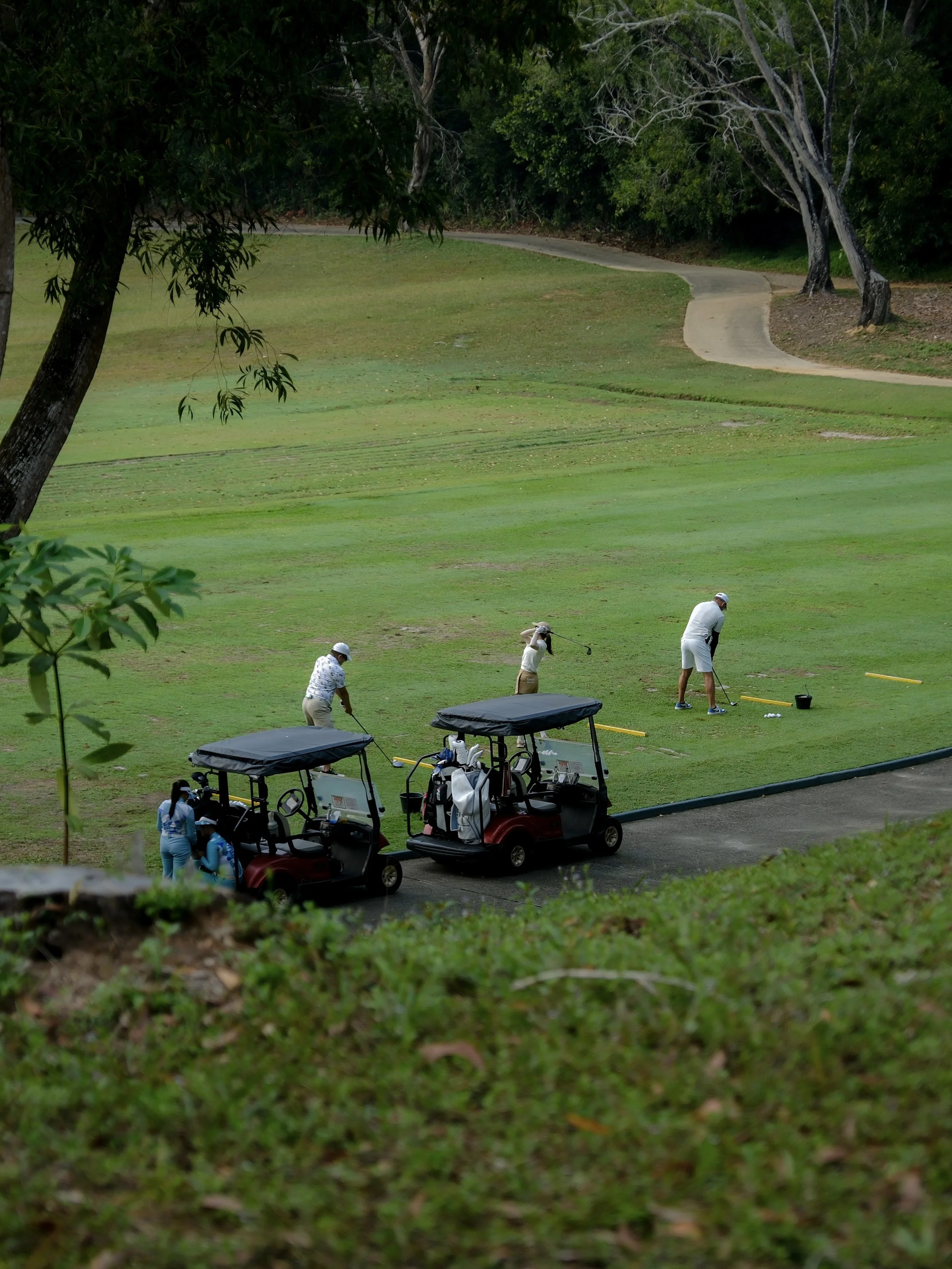Banyan Tree Bintan golf course and driving range.