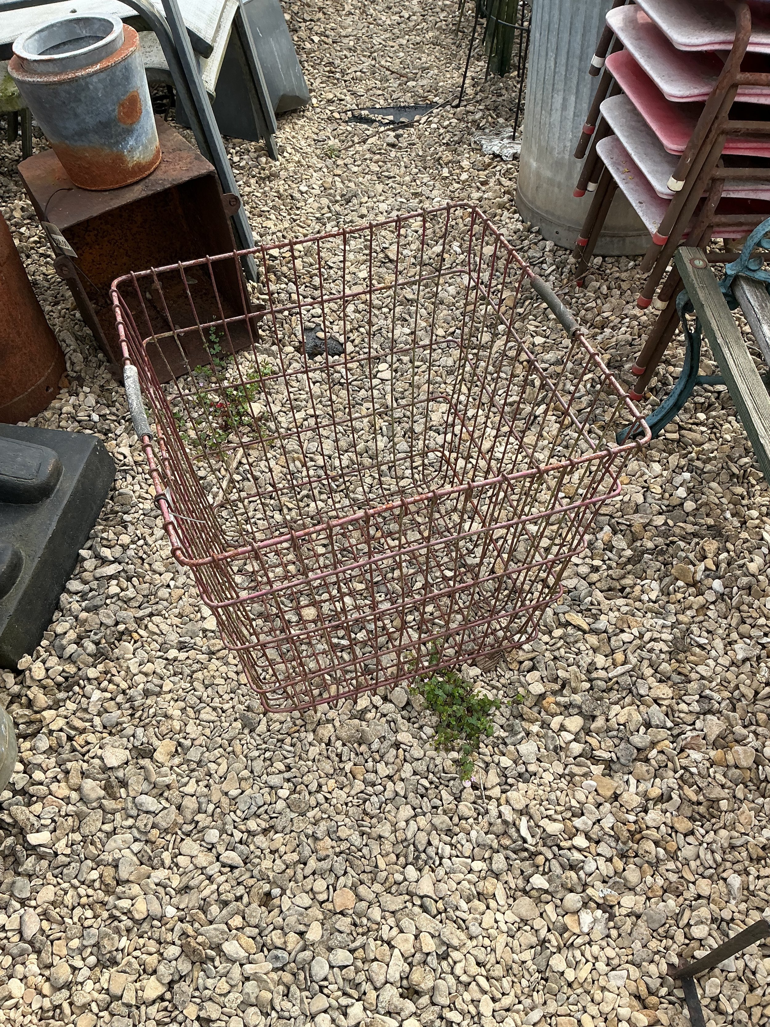 Continental Square wire basket.