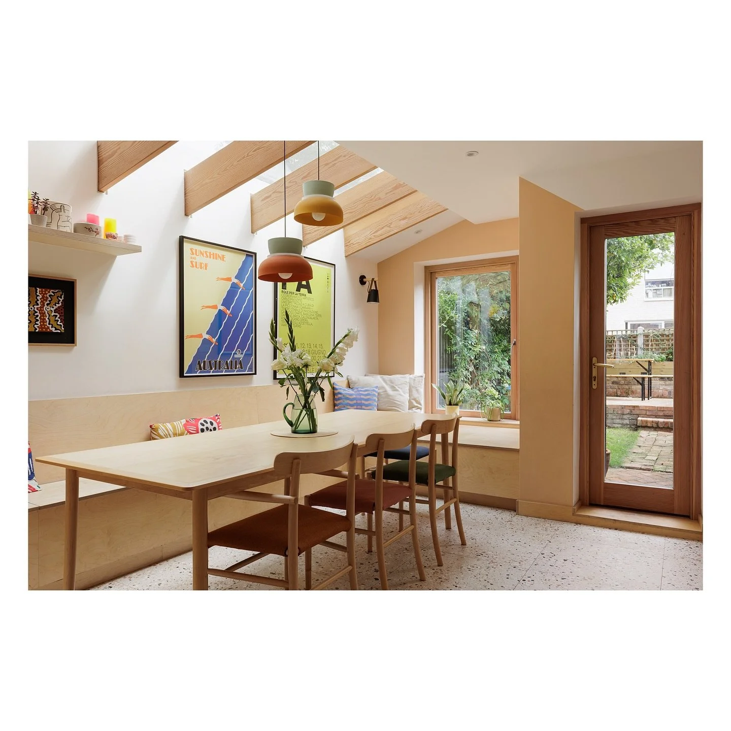 Spaces like this are a joy to shoot &mdash; where every detail is thoughtful, and the room feels truly lived-in yet serene. Ideal for slow mornings, shared meals, and quiet moments with a garden view.

#InteriorPhotography #AirbnbPhotographer #London