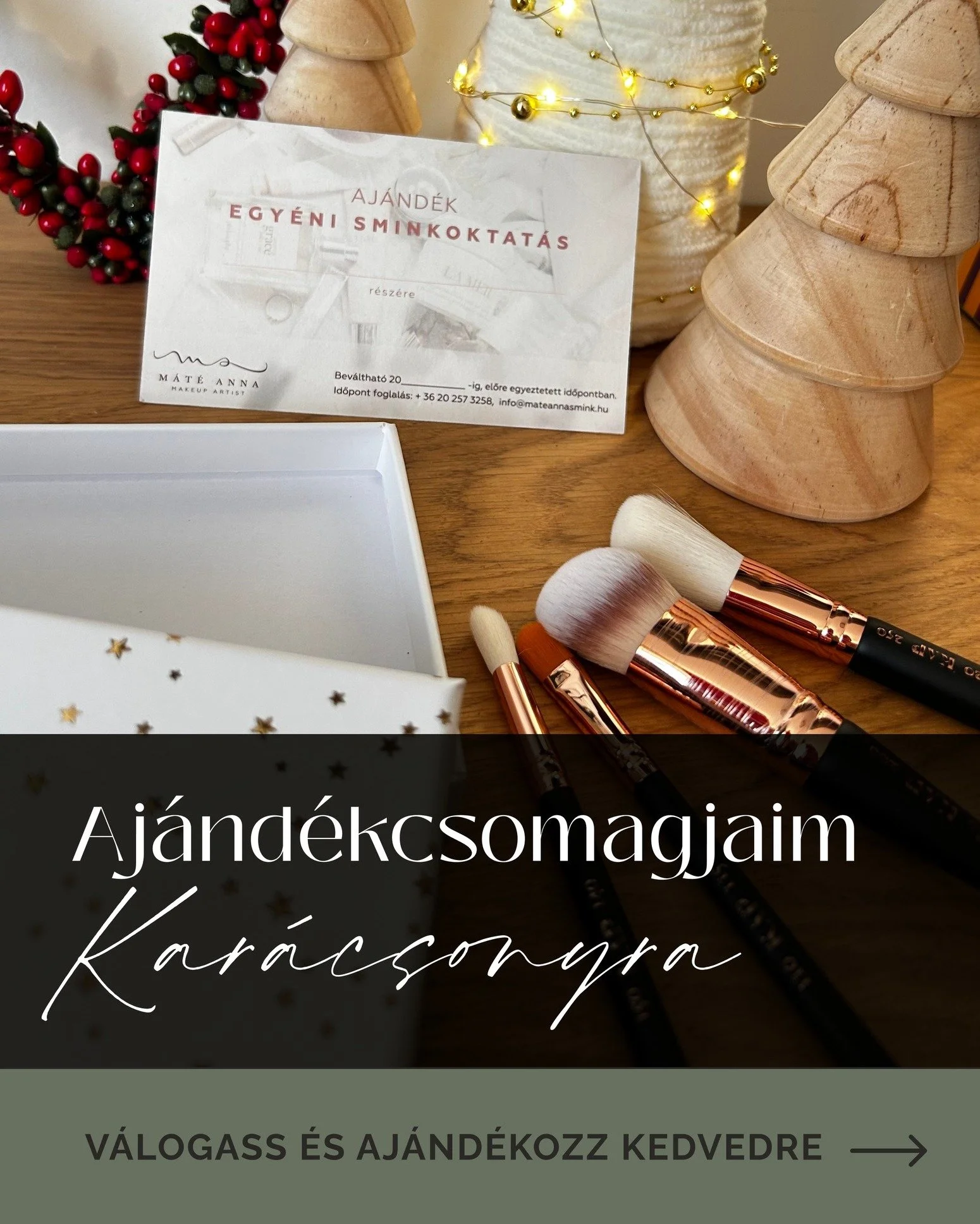 e🎀  Sminkcsomag aj&aacute;nd&eacute;kba &ndash; &bdquo;Egy doboz tele nőiess&eacute;ggel&rdquo;

Ha id&eacute;n nem csak valami praktikusat, de ink&aacute;bb valami gy&ouml;ny&ouml;rűt keresel aj&aacute;nd&eacute;kba&hellip; 💄

V&aacute;laszd az &U