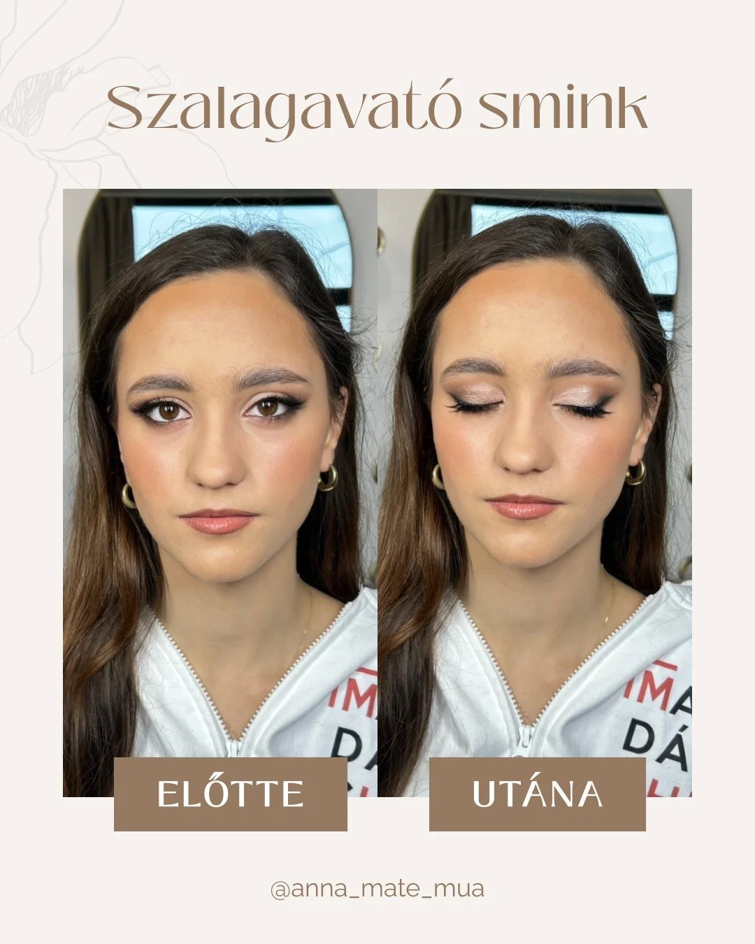 💄 Szalagavat&oacute; smink 💄

Szabad időpontokkal kapcsolatban &iacute;rj &uuml;zenetet, vagy foglalj az online időpontfoglal&oacute;n kereszt&uuml;l: nabeau.salonic.hu

🎀 T&ouml;bb fős k&eacute;sz&uuml;lőd&eacute;s eset&eacute;n k&eacute;rj egyed