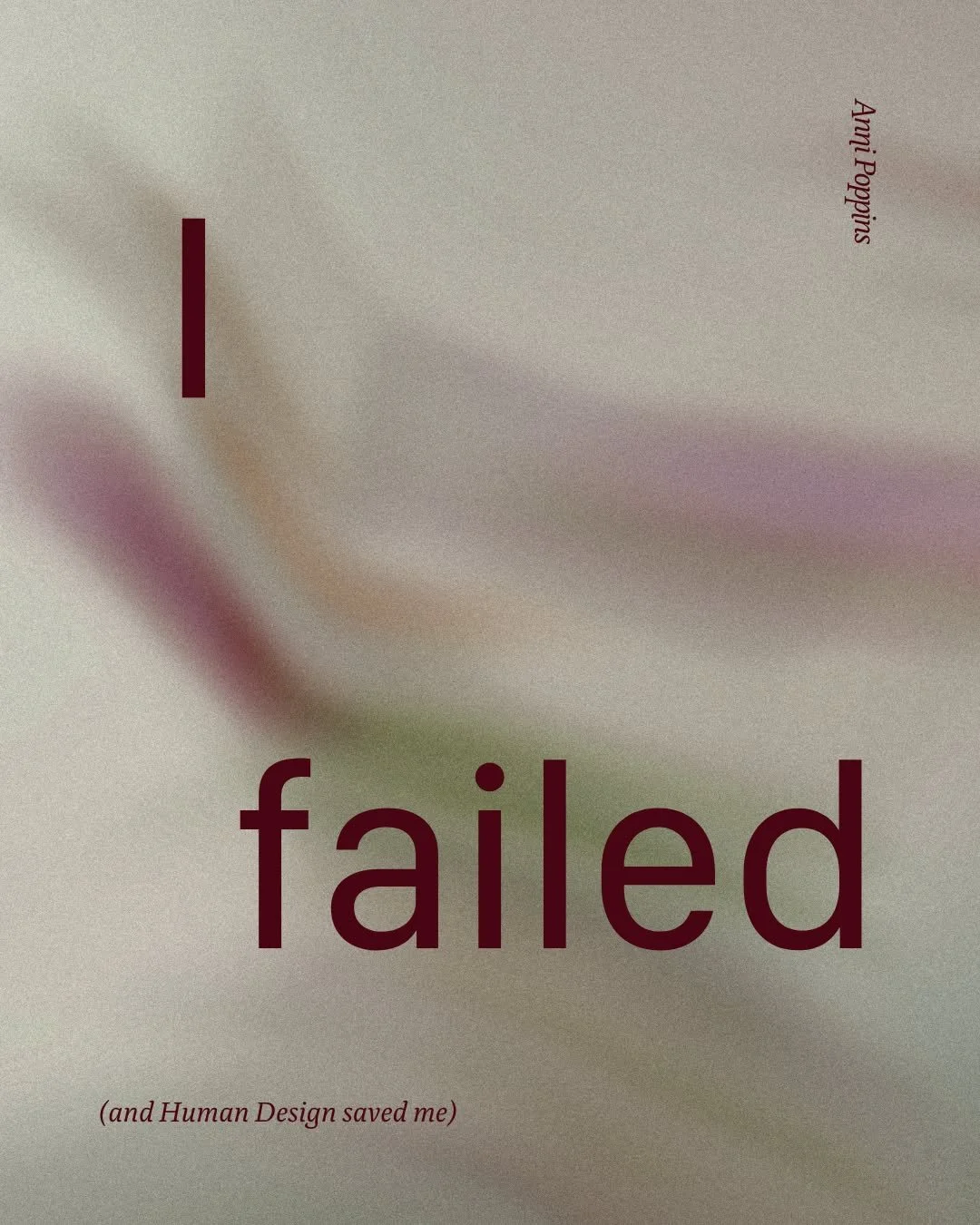 I FAILED. How my Human Design helped me stay true to myself.

A couple weeks ago, I felt disconnected from myself and my business. Running out of money with time on my hands while everyone was on vacation, I did something I swore I wouldn't: I create