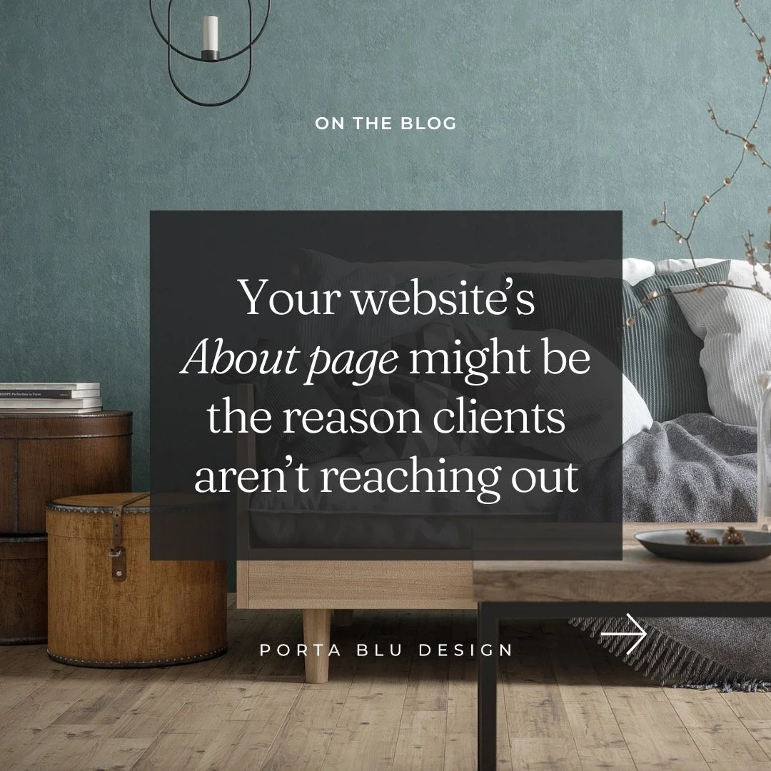 If your website isn&rsquo;t converting the way you&rsquo;d hoped, your About page might be the missing link.

Don&rsquo;t think of your About page as just a formality. 

Think of it as the epicenter of where your future clients decide if they:

✨ Tru