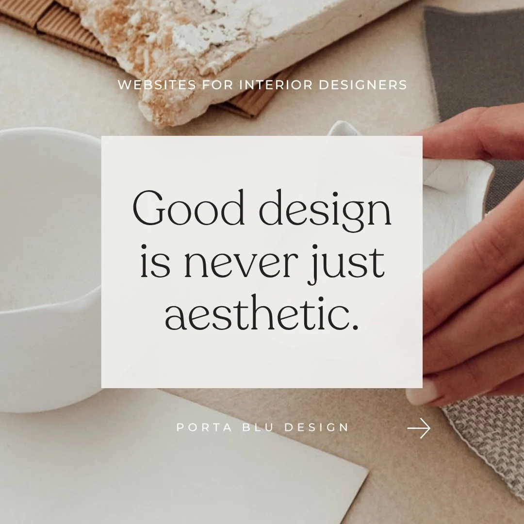 ✨Good design is never just aesthetic. 

The right website design doesn't just look beautiful, it tells your visitor where to look, what to read, and what to do next. 

It carries your brand message clearly, supports what you're actually trying to ach
