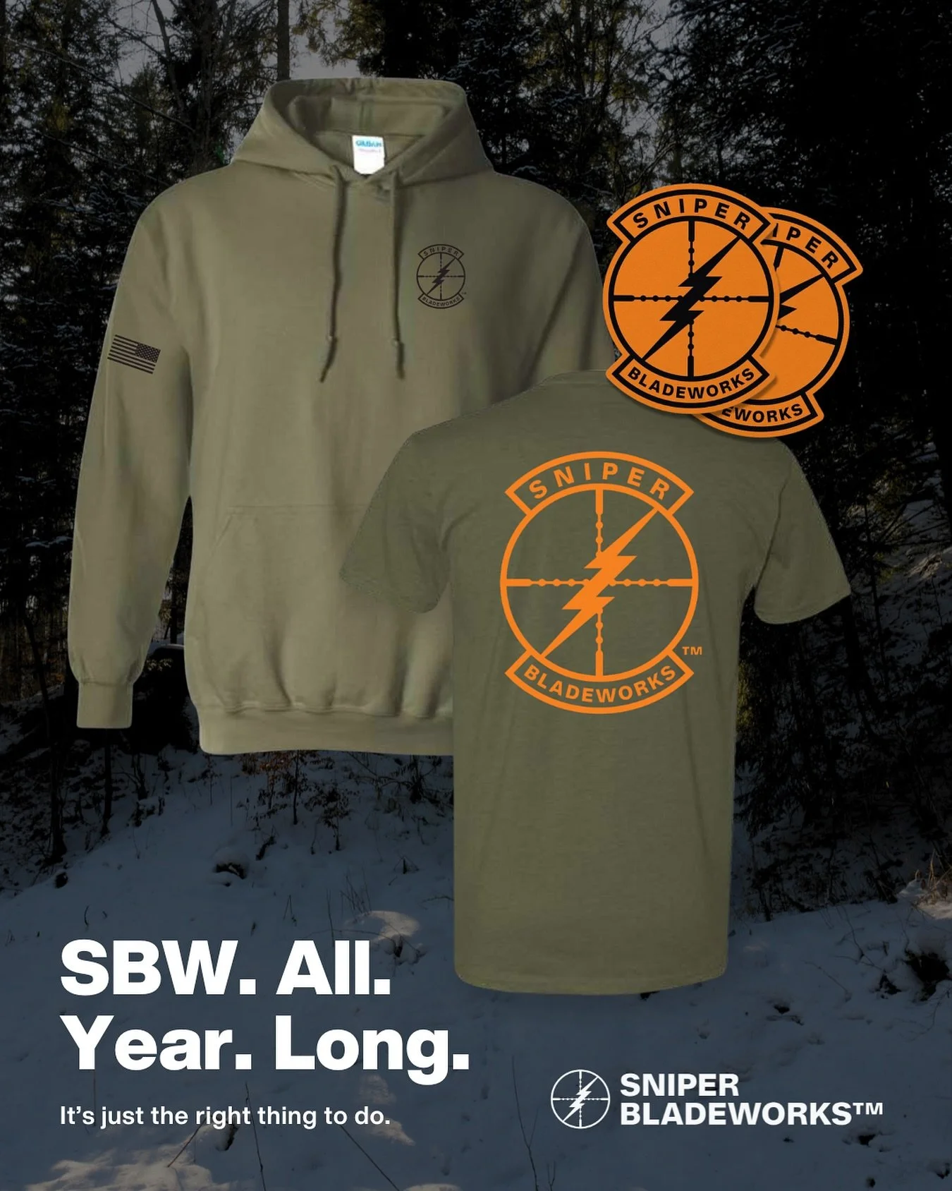 Heads up crew, we&rsquo;ve added to the gear list for 2026, and now you can rock SBW all year long. 
Get your hoodies, tees, and more at our website. 

#sbw #tacticalgear #outdoors #hunting #fishing #camping #2026merch