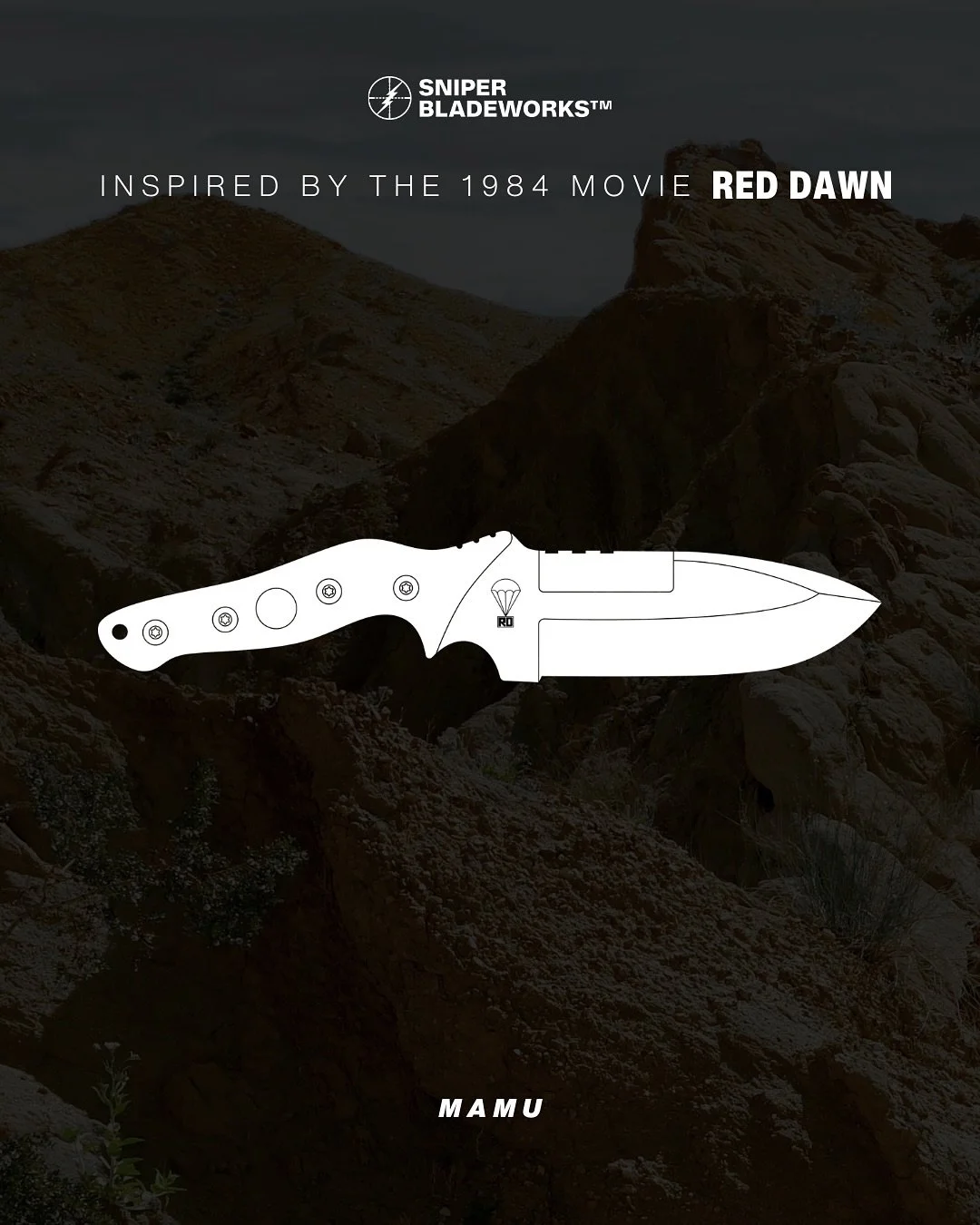 The MAMU - Red Dawn Camo. Live at NOON TODAY.

#sniperbladeworks #sbw #tacticalgear #tacticalblades #reddawndrop #reddawn #newproducts #2026drop