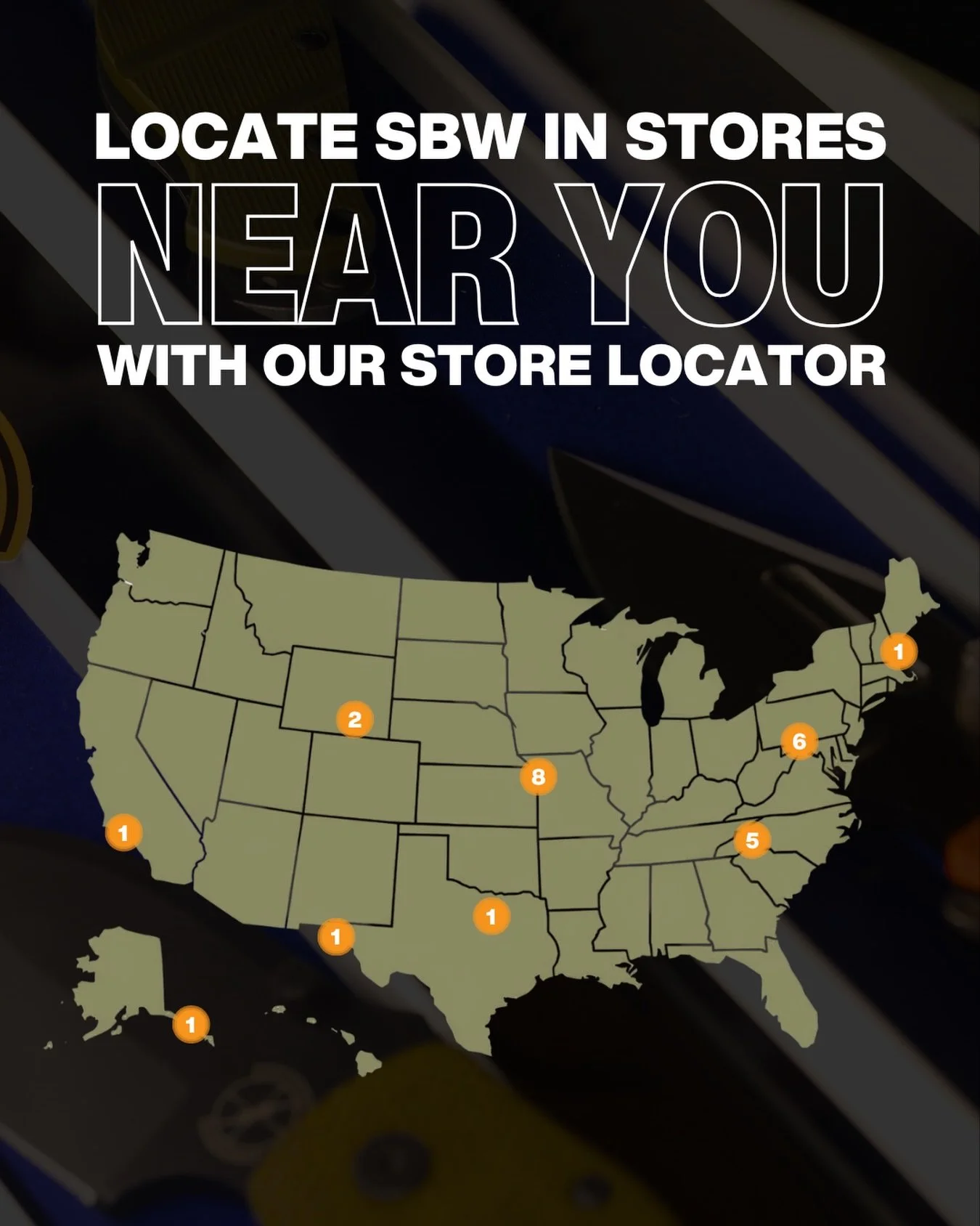 We are proud to partner with retailers around the country! Find the store closest to you with the Store Locator on our website.

#sniperbladeworks #sbw #storelocator #shopsbw #sbwretailer