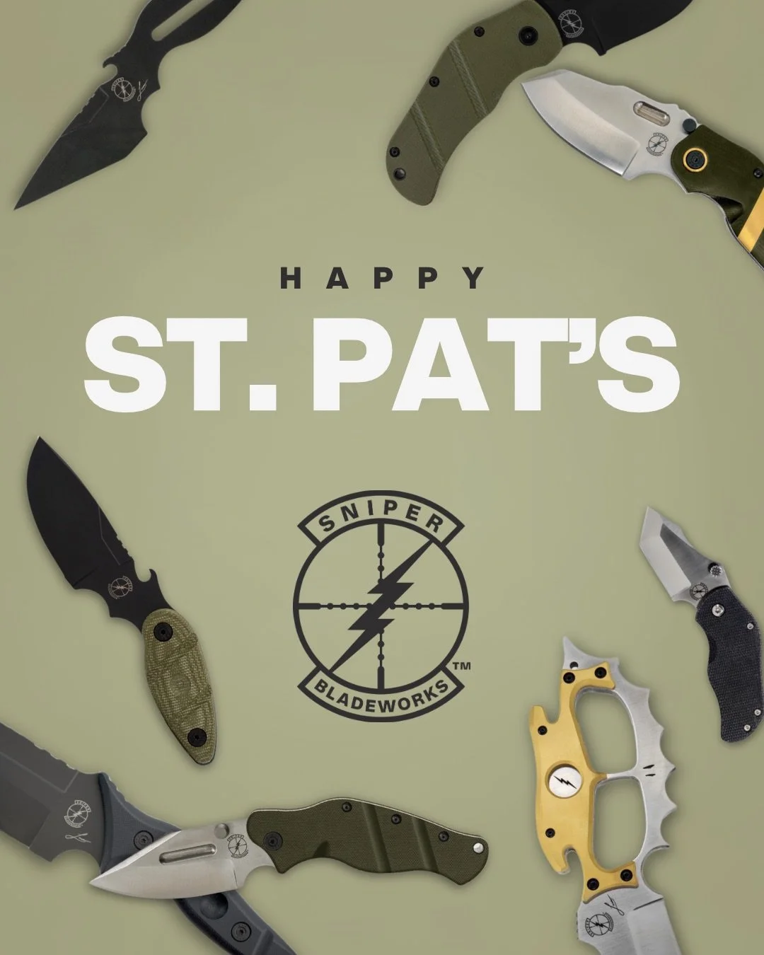 Happy St. Pat's from the team! Celebrate responsibly and be safe. 

#sniperbladeworks #sbw #tacticalgear #tacticalknives #stpatricksday