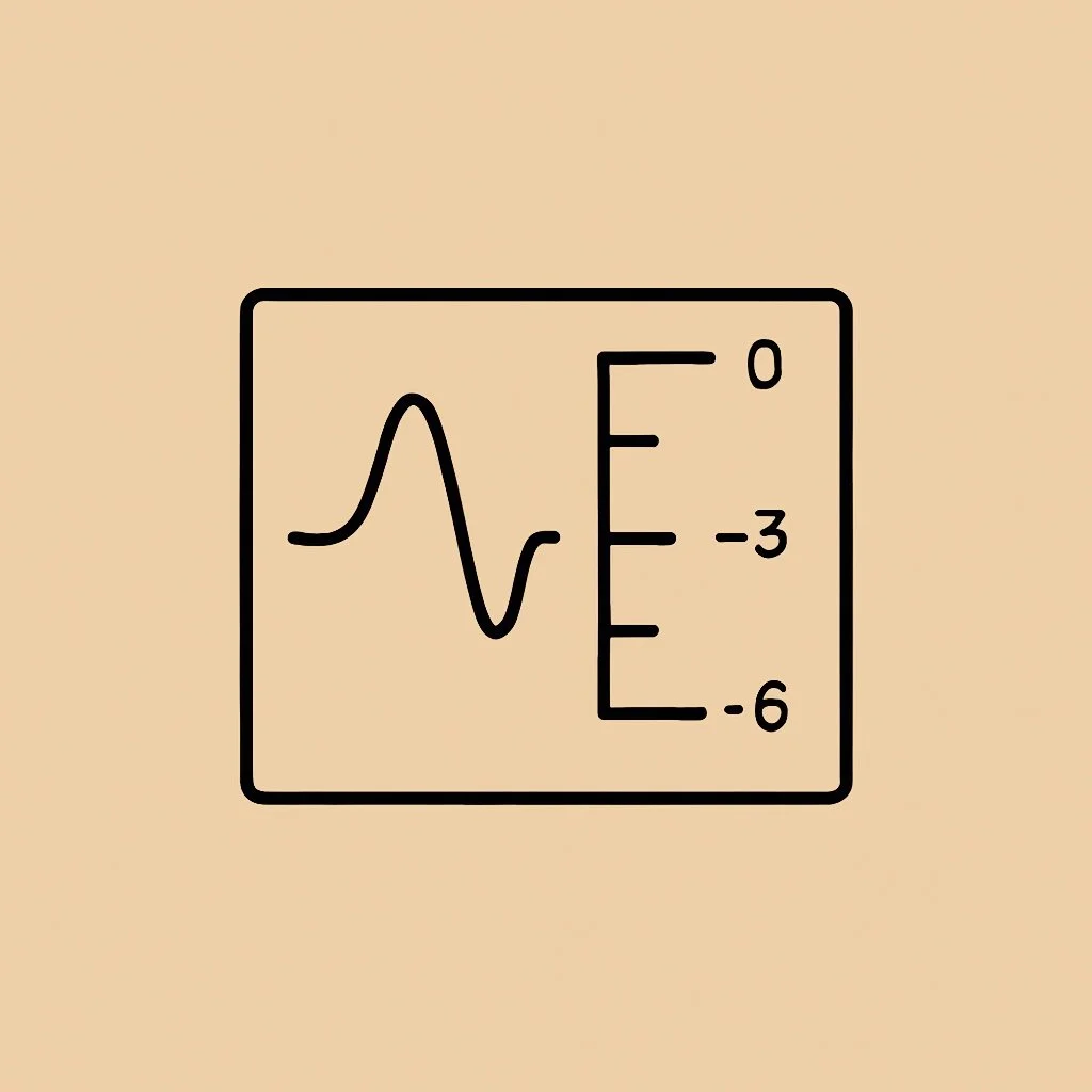 Line graph with a sine wave and a vertical scale from -6 to 0 degrees.