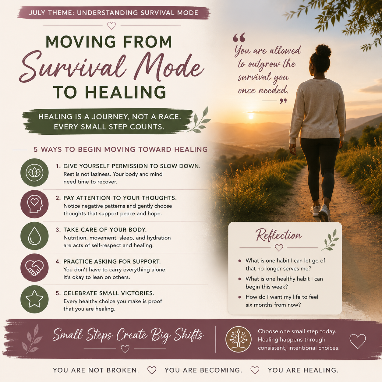 Moving from Survival Mode to Healing