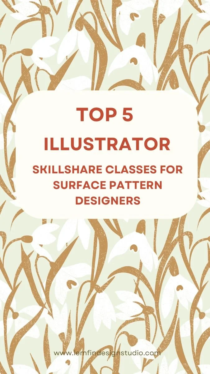 Top 5 Skillshare Illustrator Classes for surface pattern designer ...