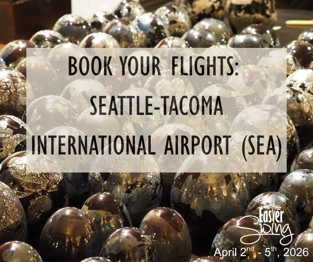 Consider coming a day early or staying late to explore Seattle. Use our "Visiting Seattle" page to plan your adventures. We will keep updating it leading up to the event.

https://easterswing.org/visiting-seattle

Tag Easter Swing to let th