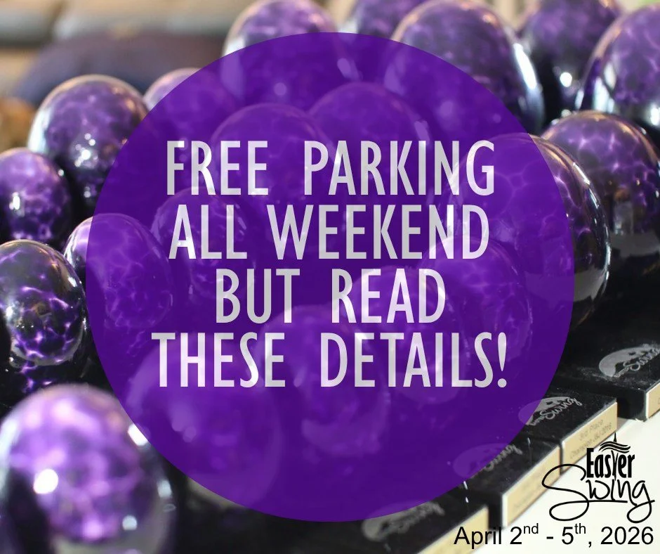 Parking is free for all Easter Swing attendees. Anytime your vehicle leaves the parking lot between 8 PM and 5 AM, no additional action is required.

If you are leaving between 5 AM &ndash; 8 PM, Monday through Friday (during the work day), please se