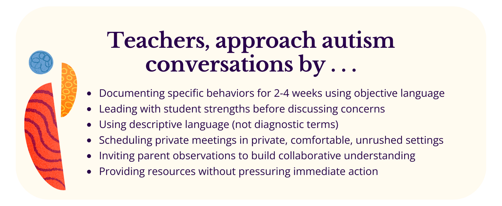 Teacher Conversations About Autism