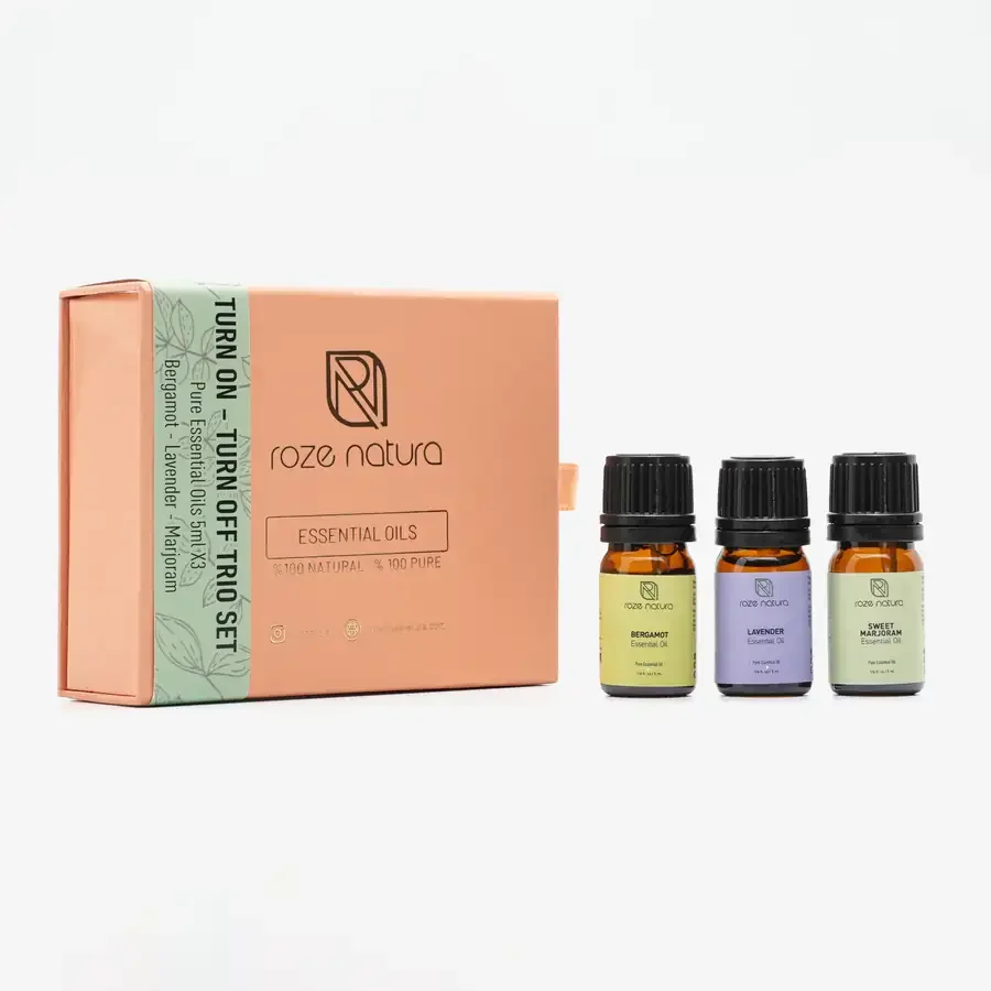 Turn On – Turn Off Aromatherapie-Set (Drei-teiliges Set für Wachwerden & Entspannen)