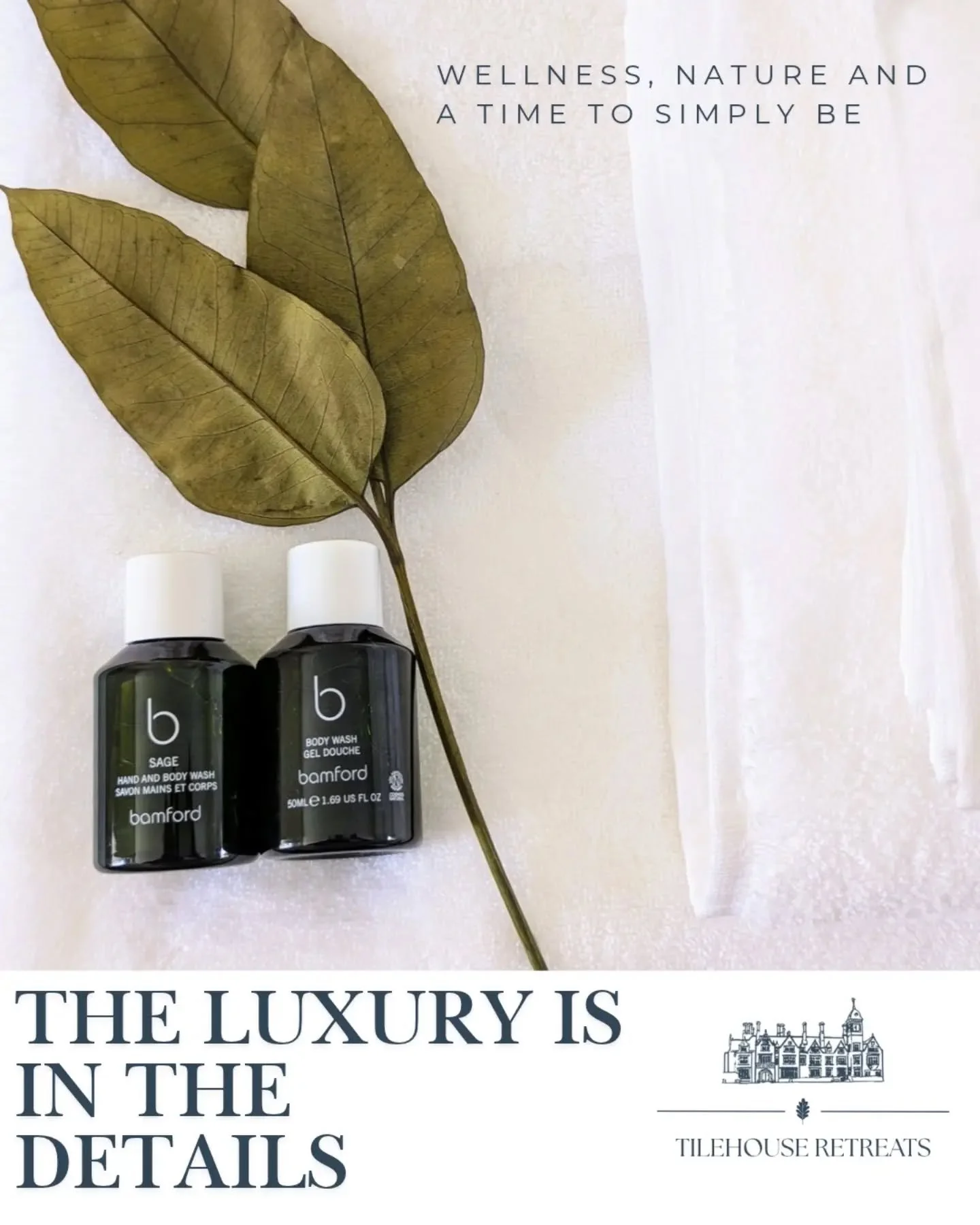 Luxury is in the detail 💚

From soft towels and Bamford touches to beautiful surroundings and those little moments designed to help you slow down and switch off.

Come and experience our yoga, spa days and wellness retreats at Tilehouse Retreats thi