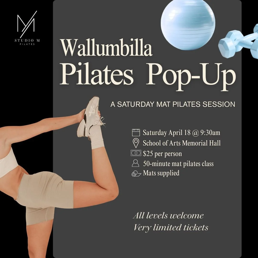 You asked&hellip; we delivered! After months of sell-out sessions in Roma, it&rsquo;s finally time to take mat Pilates on the road.

Join me for 50 minutes of guided mat Pilates &mdash; mats and props supplied, all levels welcome. Just bring yourself