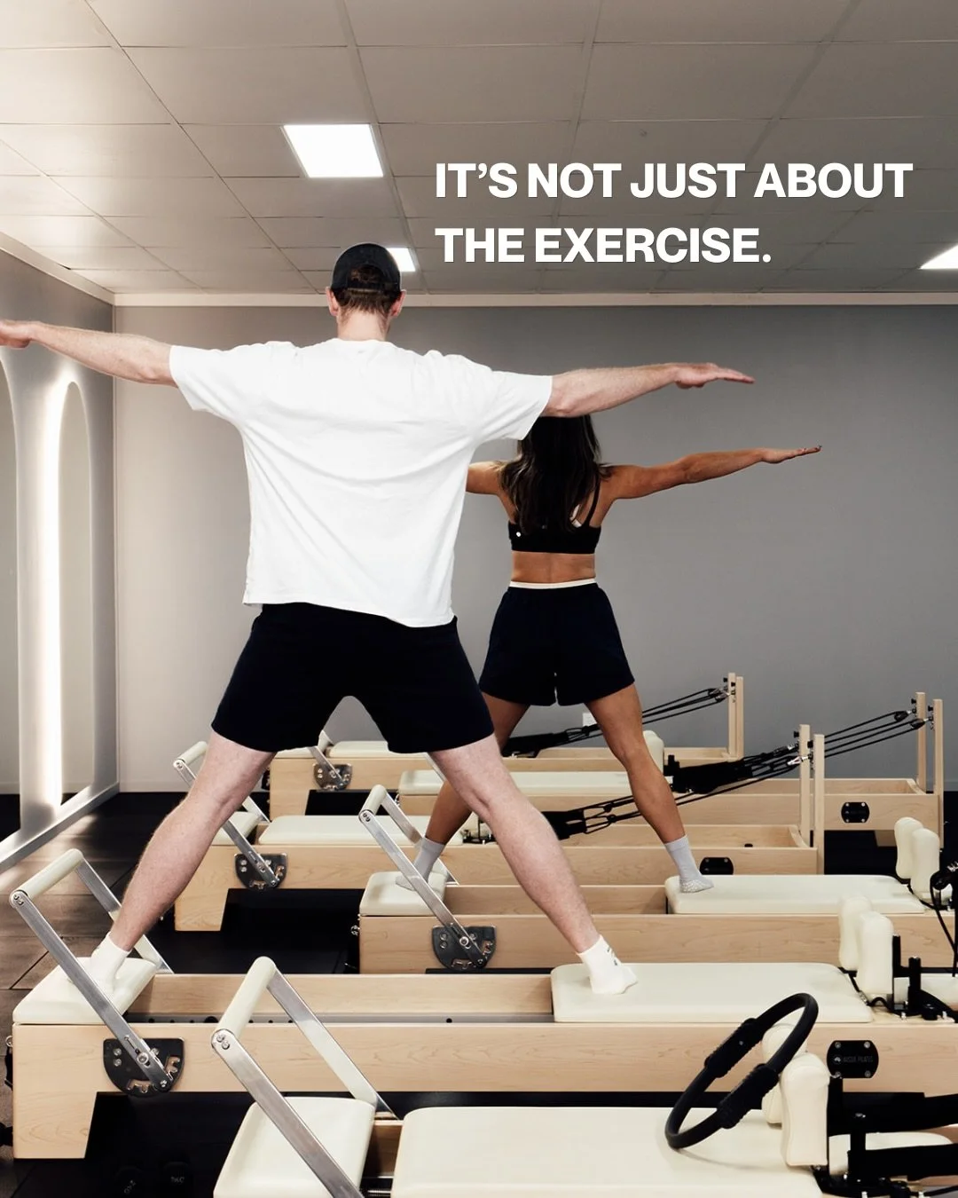 A Studio M class is never just a list of exercises.

Every movement has a purpose, whether we&rsquo;re building strength, challenging control, creating stability, working through range or asking your brain and body to coordinate something new.

Somet