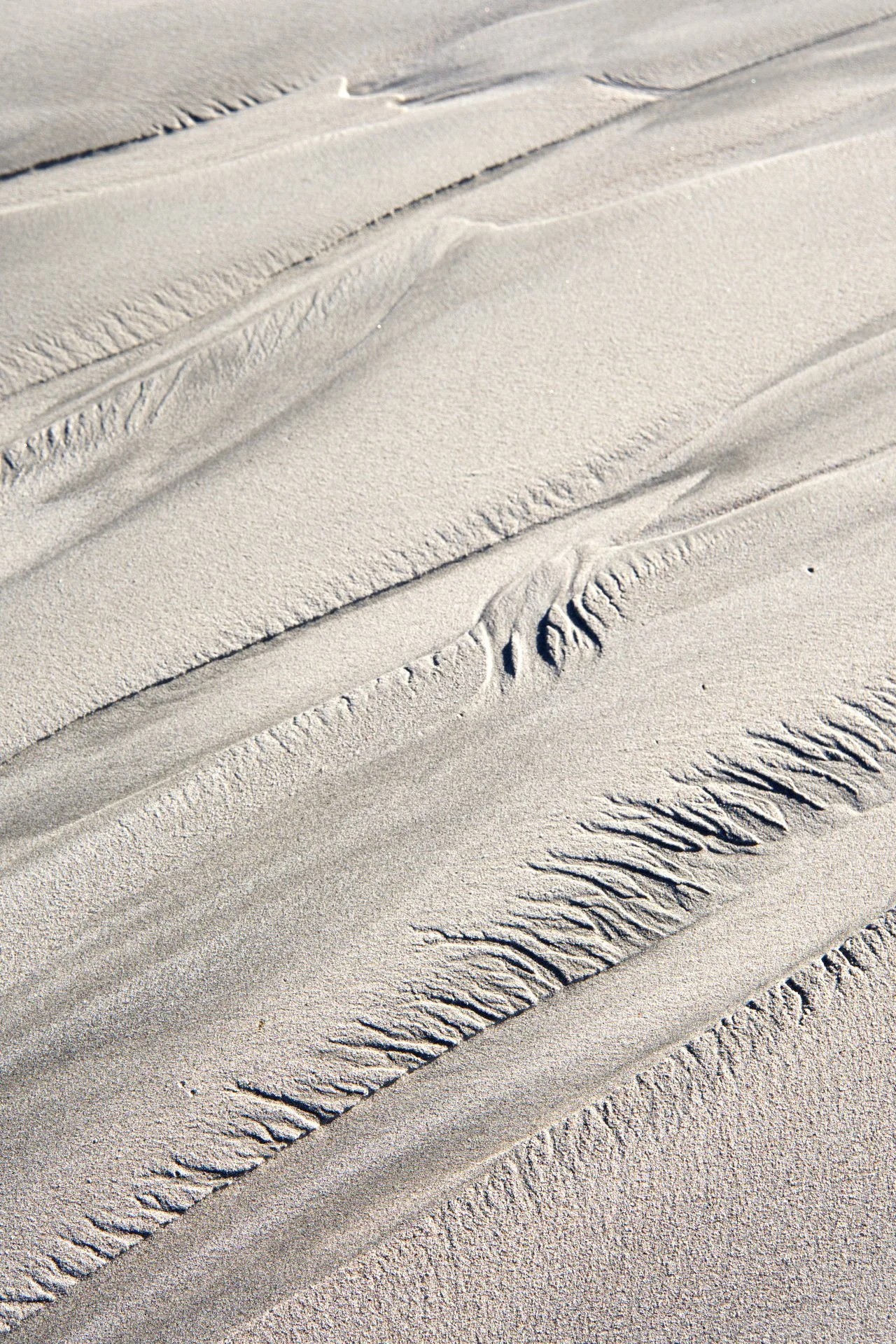 The flow of sand,