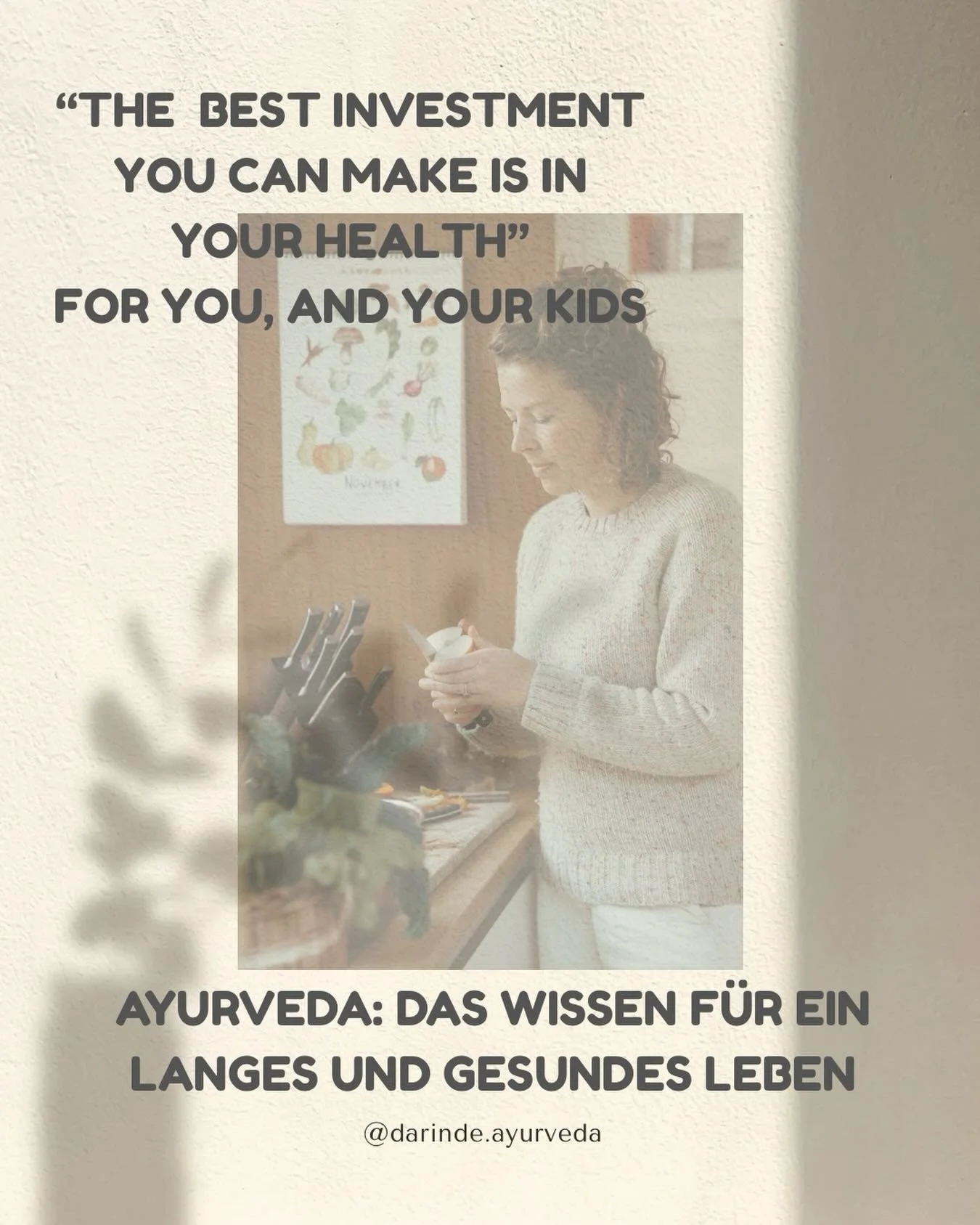 Die beste Investition, die du t&auml;tigen kannst, ist in deine Gesundheit &ndash; f&uuml;r dich und deine Familie. 🌿
Mein Kochcoaching startet jetzt in die 7. Runde! Schon so viele Teilnehmer:innen haben dadurch ihre Gesundheit, Vitalit&auml;t, ihr
