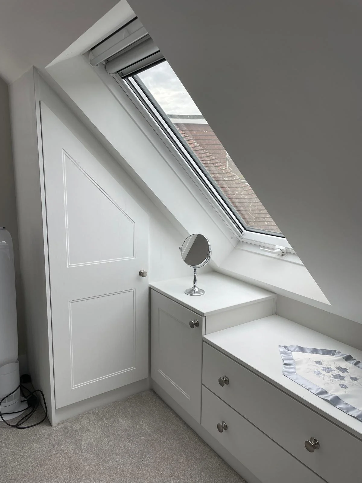 sloping ceiling. bella rowan. Littlehampton. West Sussex