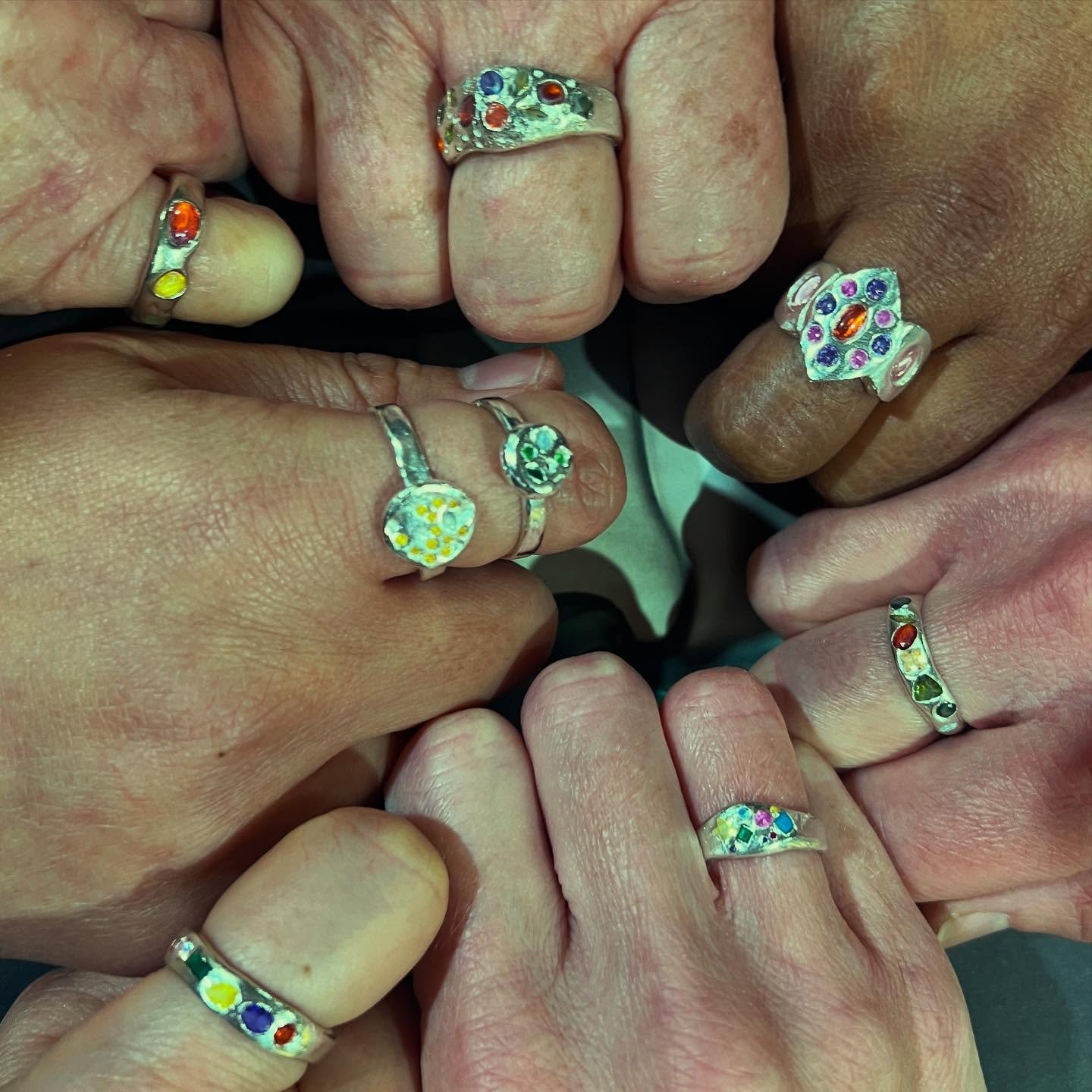 Had an amazing time facilitating the Organic Ring Workshop today at @jamfactoryau @seppeltsfield!  So proud of everyone who have created such beautiful, unique rings💍. It was a joy to see you all learned and experiment with your first experience wit