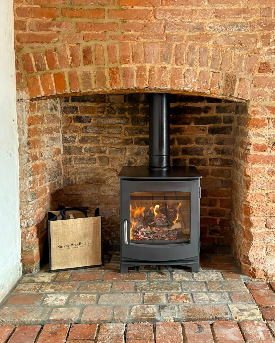 Dik Geurts Ivar 5 installed in Brick Chimney
