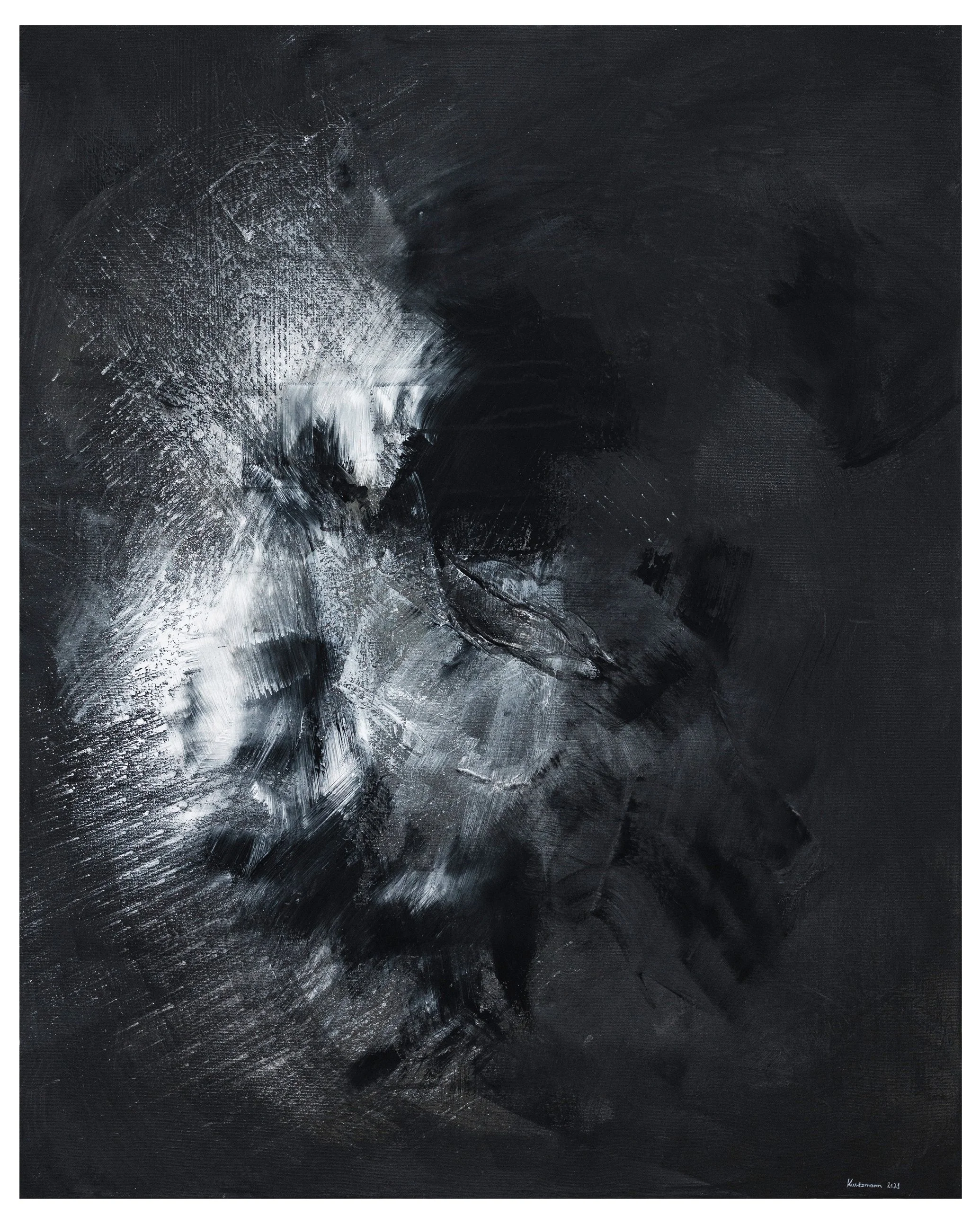 "Distorted image of self", acrylic on canvas, 60x80cm, 2021