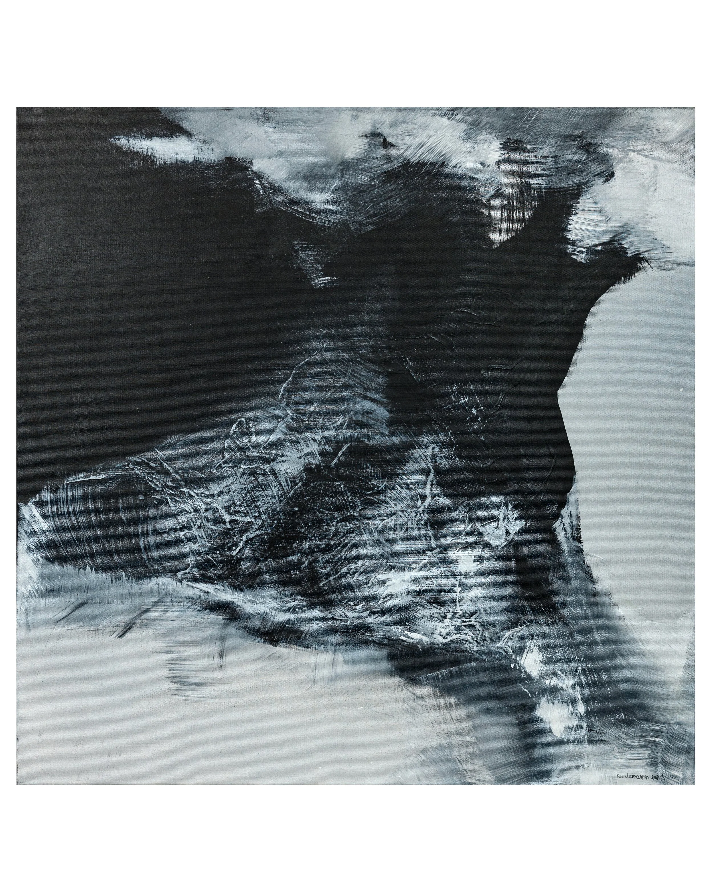 "Funnel", 70x70cm, acrylic on canvas, 2019