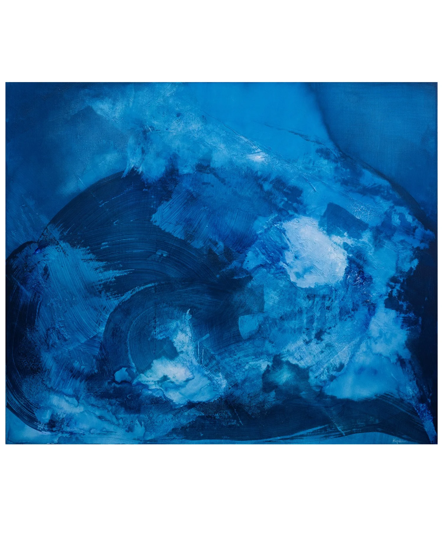 "no title", acrylic, pigment on canvas, 120x140cm, 2021