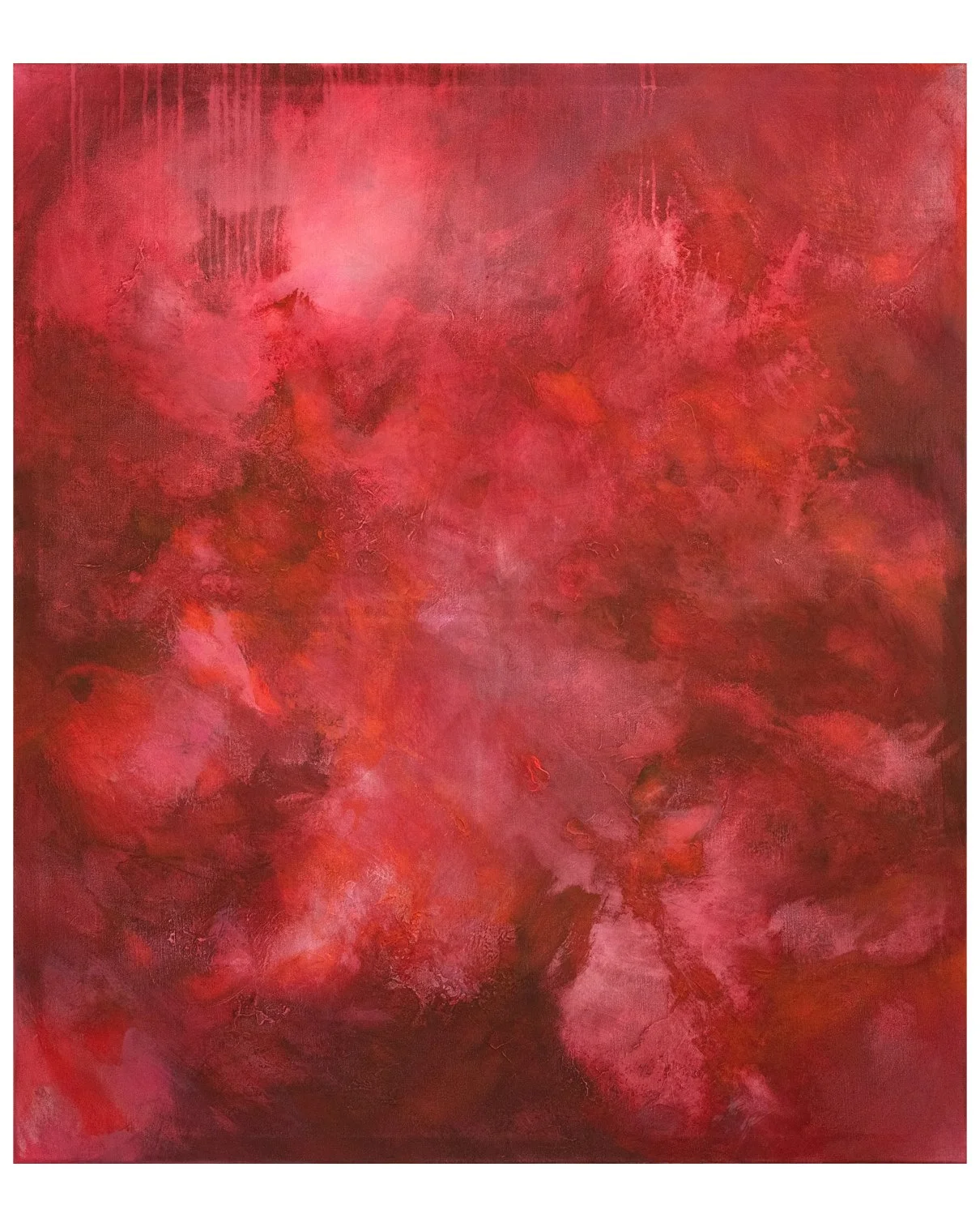 "Birth", acrylic, pigment on canvas, 160x140cm, 2022