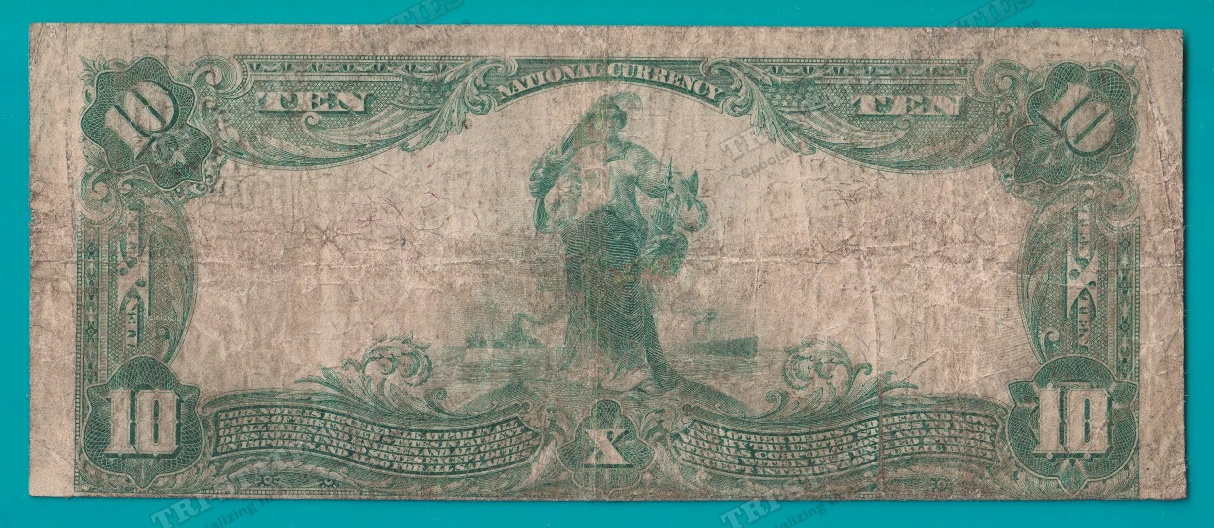 1902 $5 NB Allentown PA   Red Seal Plain Back CH_ 1322 - (STK_55) BACK watermarked.jpg