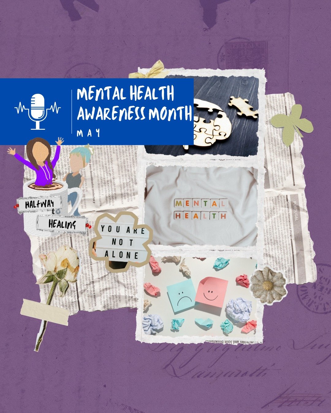 May is Mental Health Awareness Month — and we’re here for the messy, honest, halfway parts of healing. 💚
At Halfway to Healing, we believe that lived experience is powerful. It’s in the stories we share, the symptoms we name, the