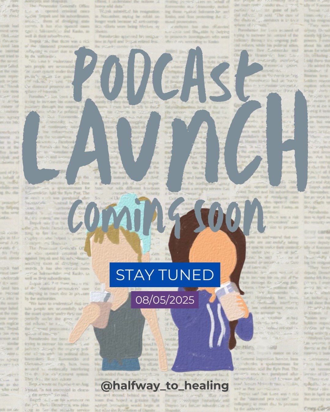 🎙️ The countdown begins... Halfway to Healing officially launches on May 8th!
Get ready for raw, real, and refreshing conversations about mental and physical health — all from a lived experience lens.
We’re not here to fix you. We’