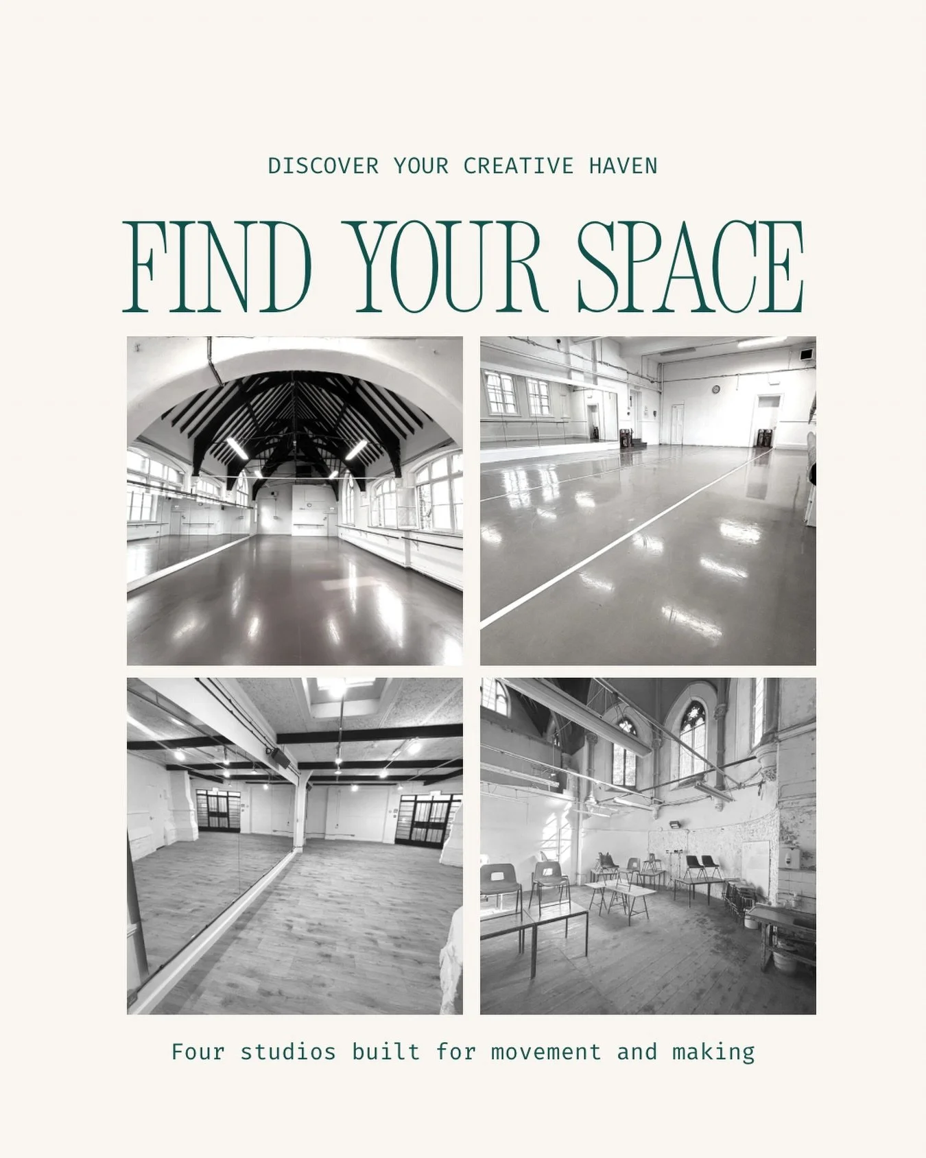Four studios. One creative home. Spirelight Studios is open in Islington &mdash; performing arts spaces for dance, movement, pilates, yoga, photoshoots, rehearsals, workshops and self-tapes.
 
Off-peak from &pound;22.50/hr.
 
📍 2 Parkhurst Road, Lon