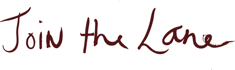 handwritten join the lane