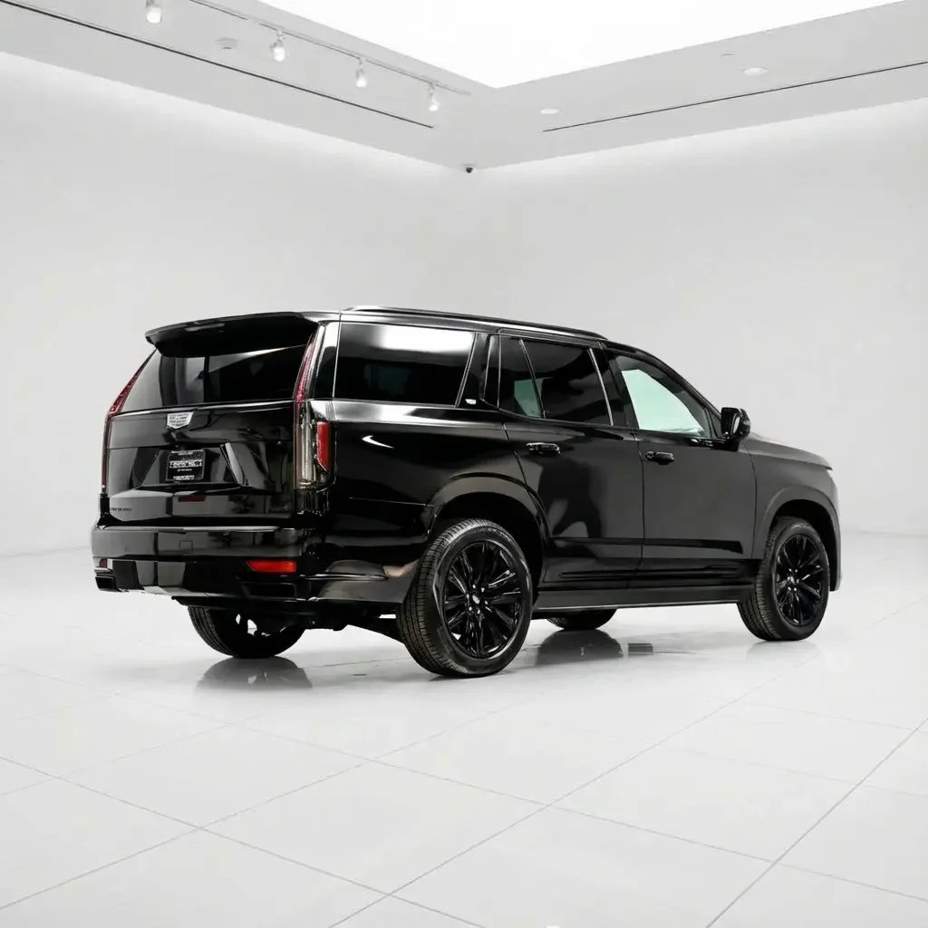 Black escalade right showroom.webp