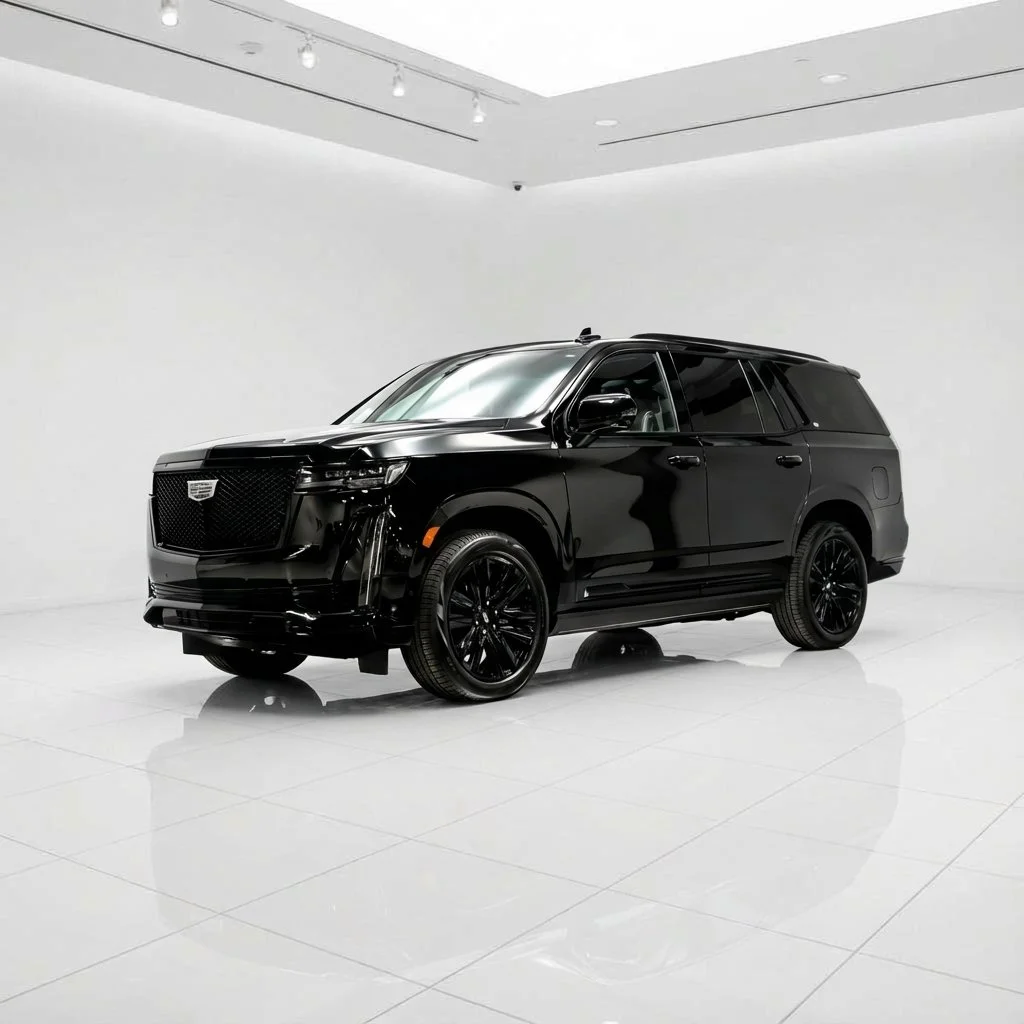 Black escalade left showroom.jpg
