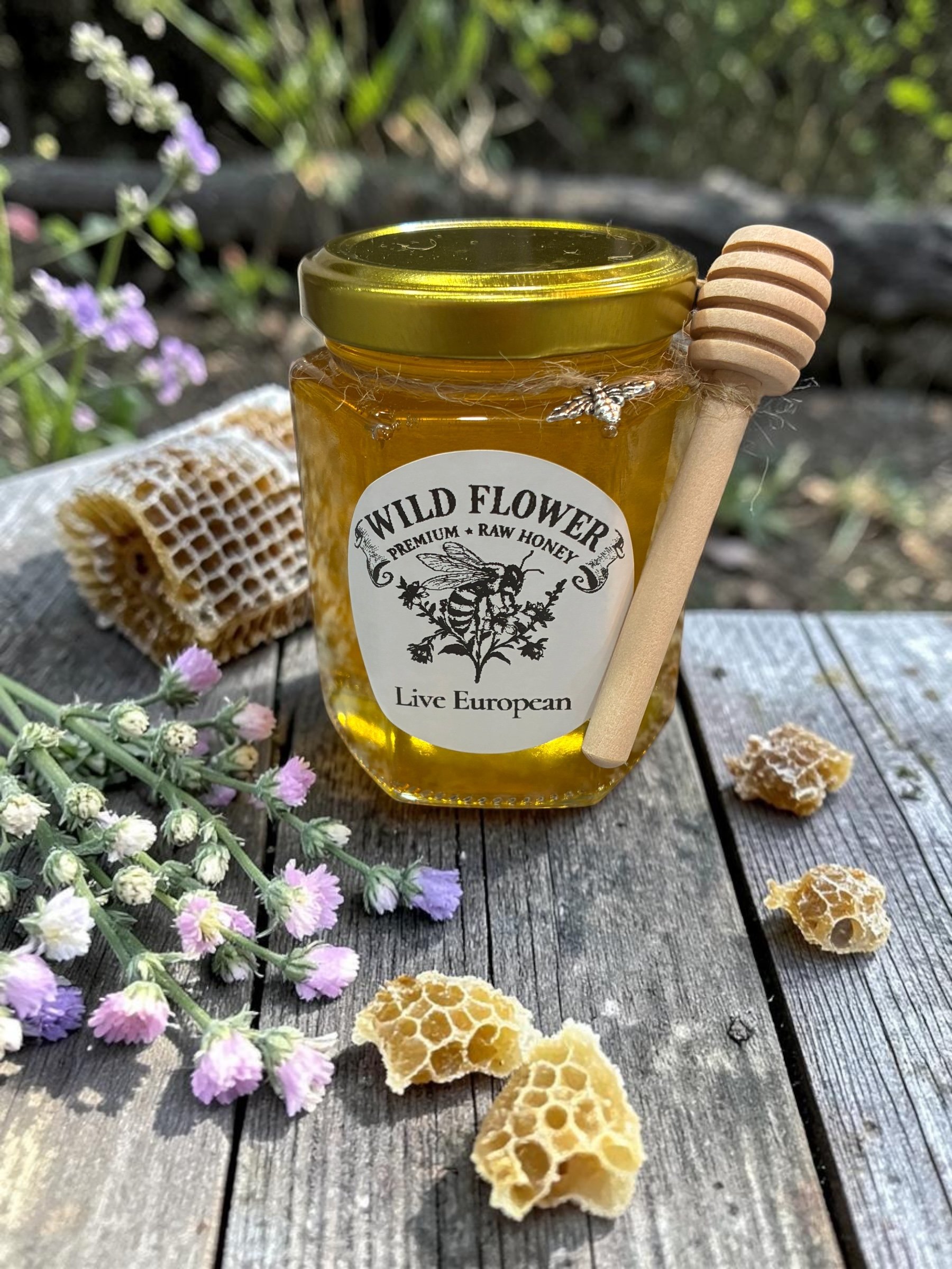 Live European Honey 6oz Wildflower