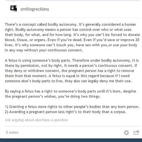 I&rsquo;ve had this saved on my phone for years. I come back to it now and again for various conversations. Usually involving abortion rights. 

We may think that we&rsquo;re safe in the UK, that what the US does doesn&rsquo;t matter. But it matters.