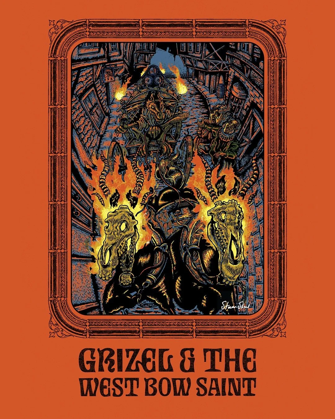 Samhain Series re-edition Grizel and the West Bow Saint.

A4 and A3 Fine art giclee prints now available from my website 👆

Pen, ink and colour illustration of the story of Grizel and the West Bow Saint, originally for Lady of the Glen Samhain Serie