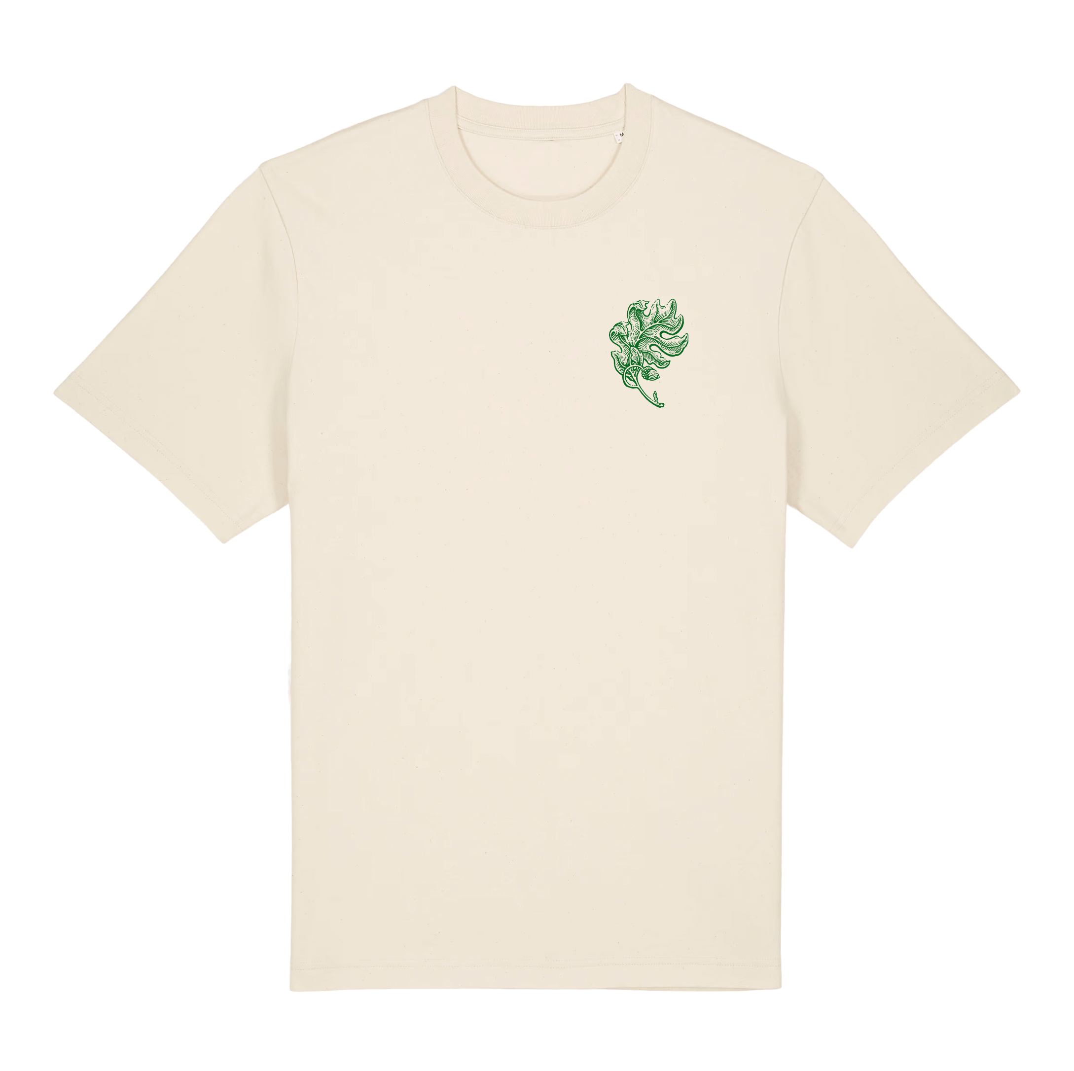 Oak King Unisex T-shirt Honey Paper with green print