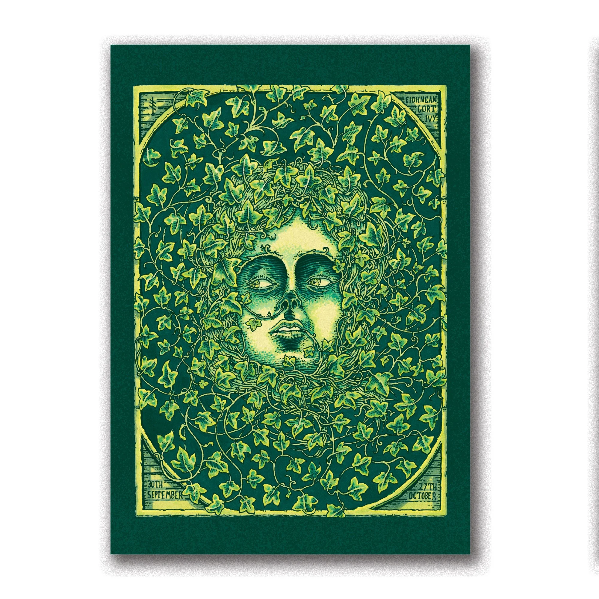 Ivy & The Goddess Arianod  Pen & Ink Illustration Small