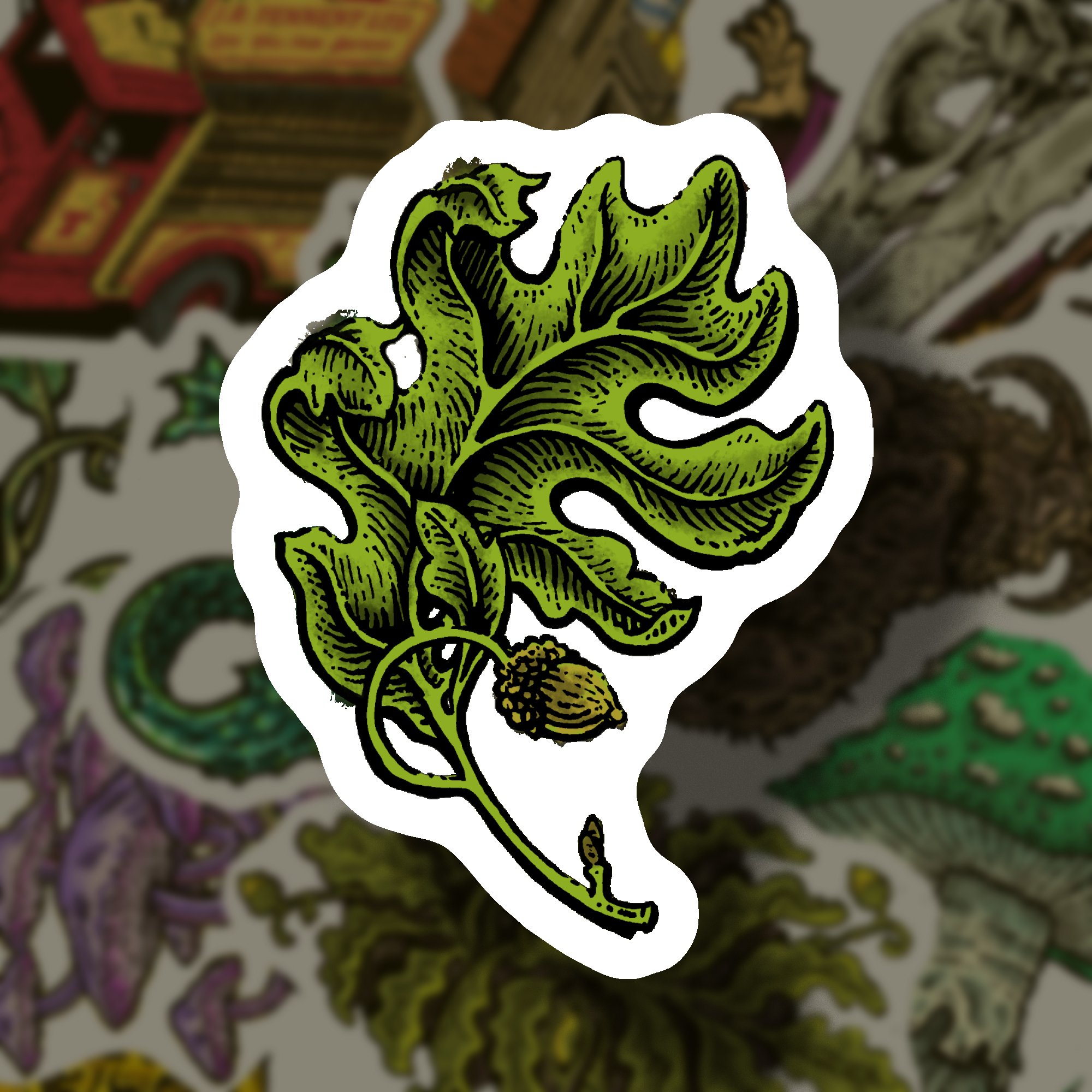 Oak Leaf Sticker