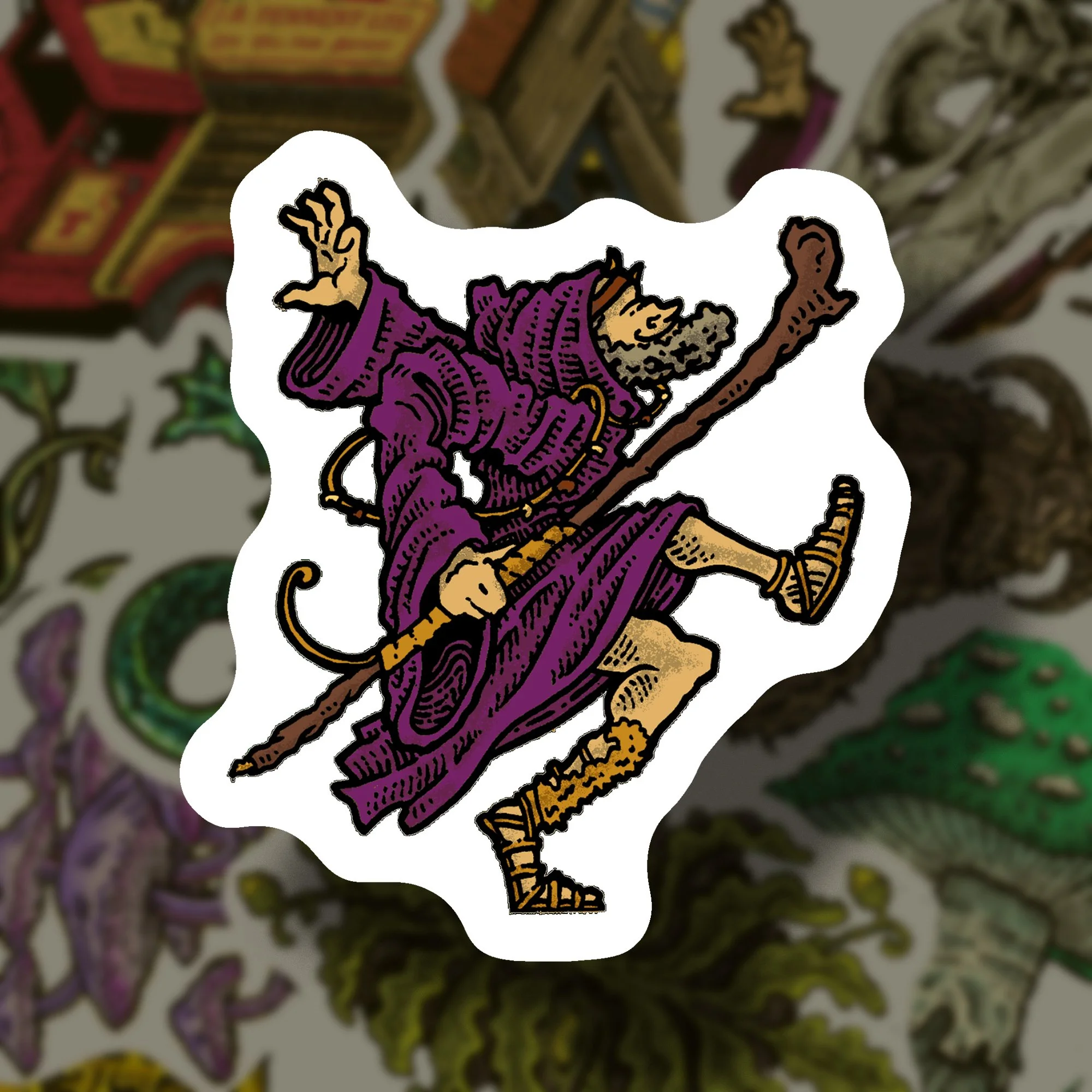 Dancing Druid Sticker