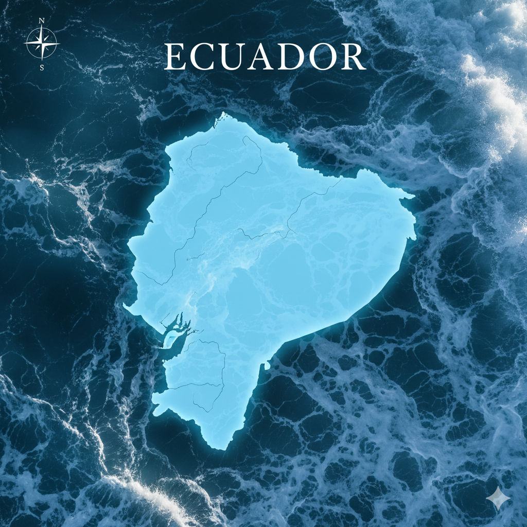 MAPA DE CUENCAS HIDROGRÁFICAS DE ECUADOR 2002